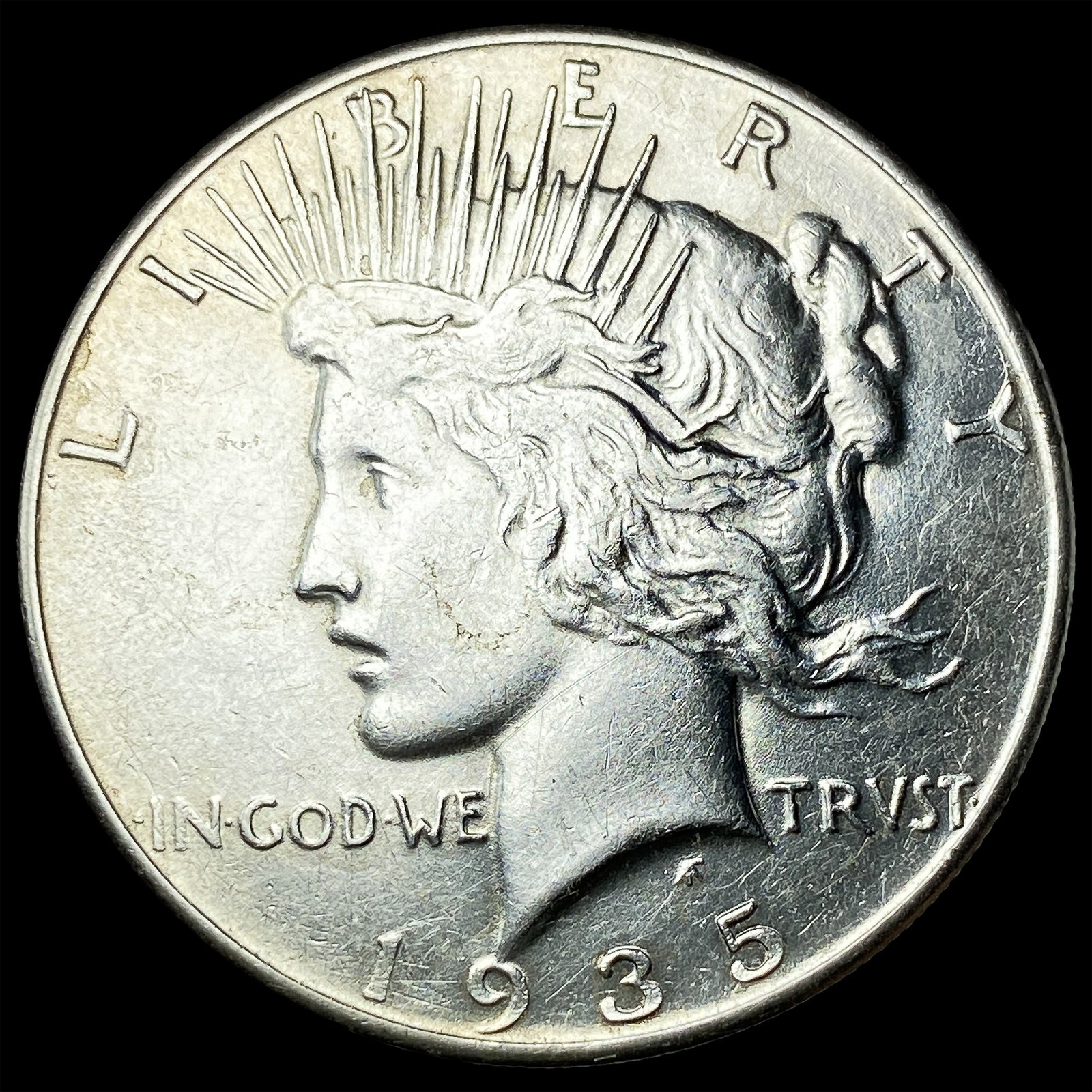 1935 Silver Peace Dollar CLOSELY UNCIRCULATED: 1935 Silver Peace Dollar CLOSELY UNCIRCULATED