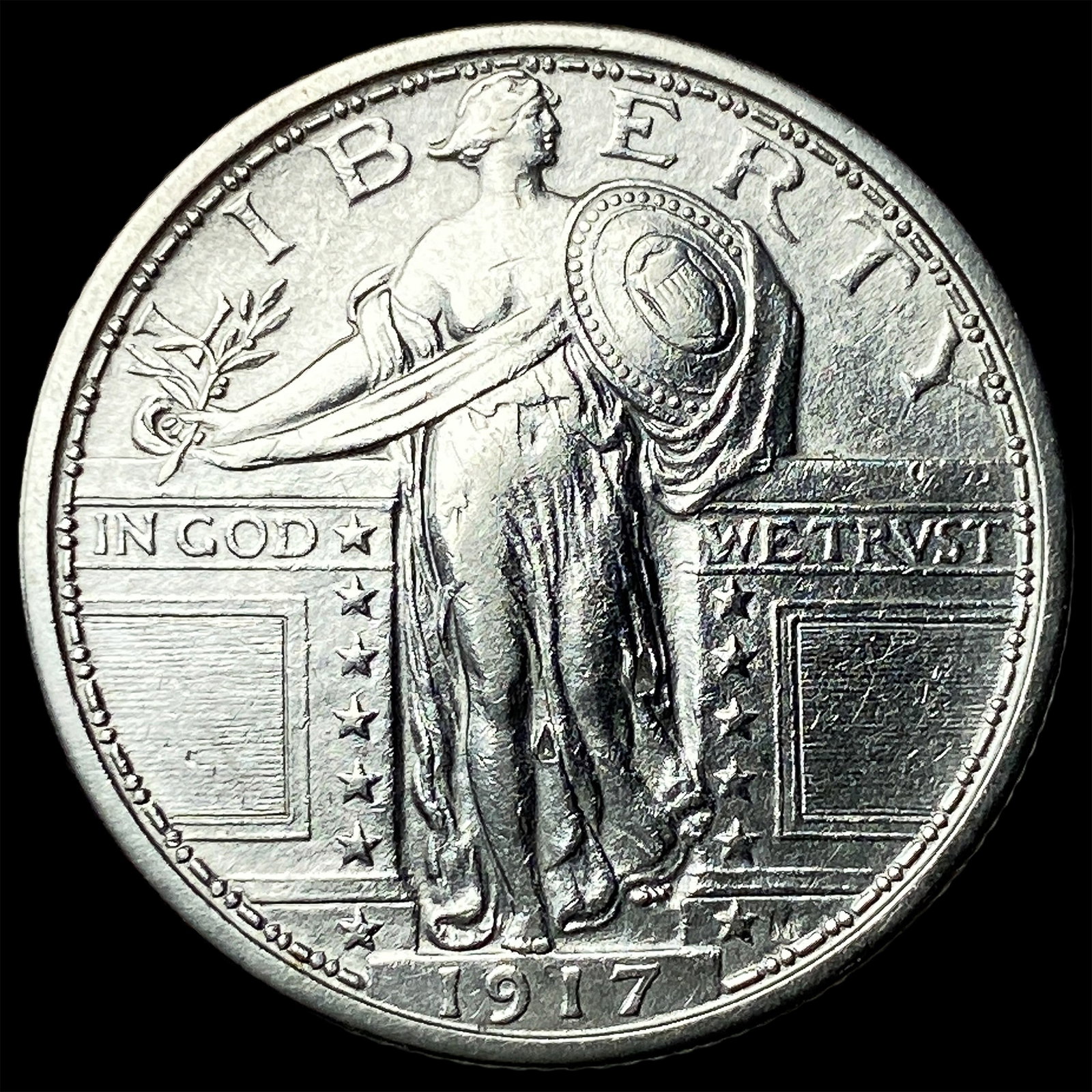 1917 Standing Liberty Quarter CLOSELY UNCIRCULATED: 1917 Standing Liberty Quarter CLOSELY UNCIRCULATED