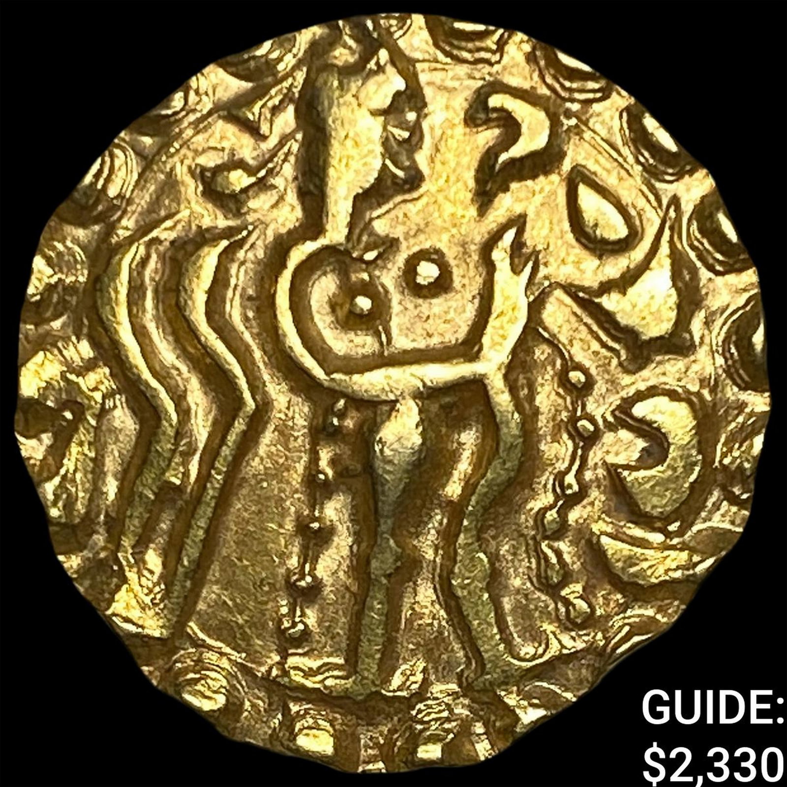 India Rata Dynasty Sridharana 660-680 Gold Stater: India Rata Dynasty Sridharana 660-680 Gold Stater