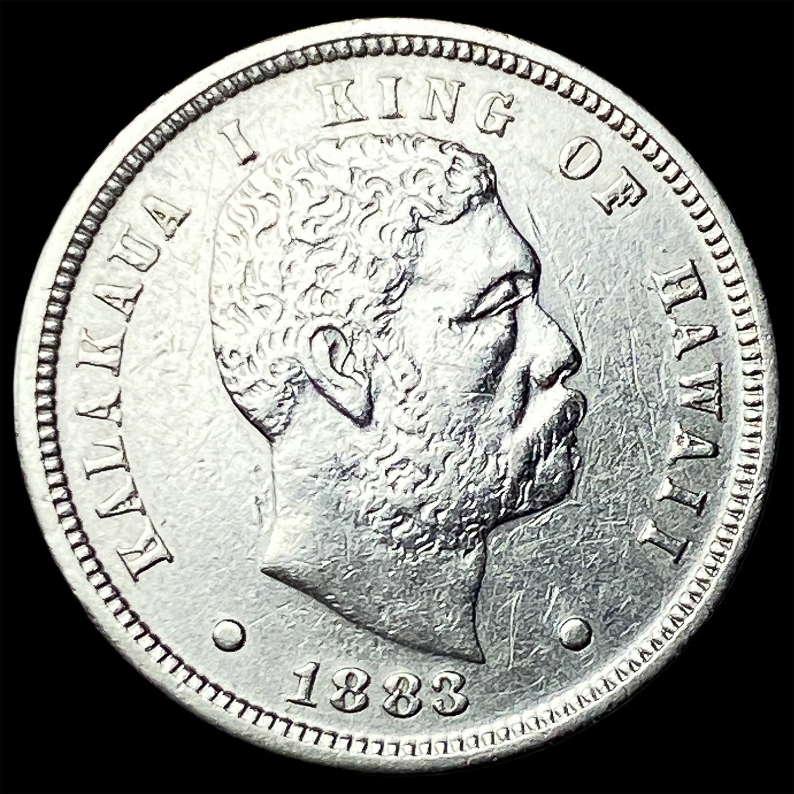 1883 Hawaii Silver Dime CLOSELY UNCIRCULATED (1 of 2)