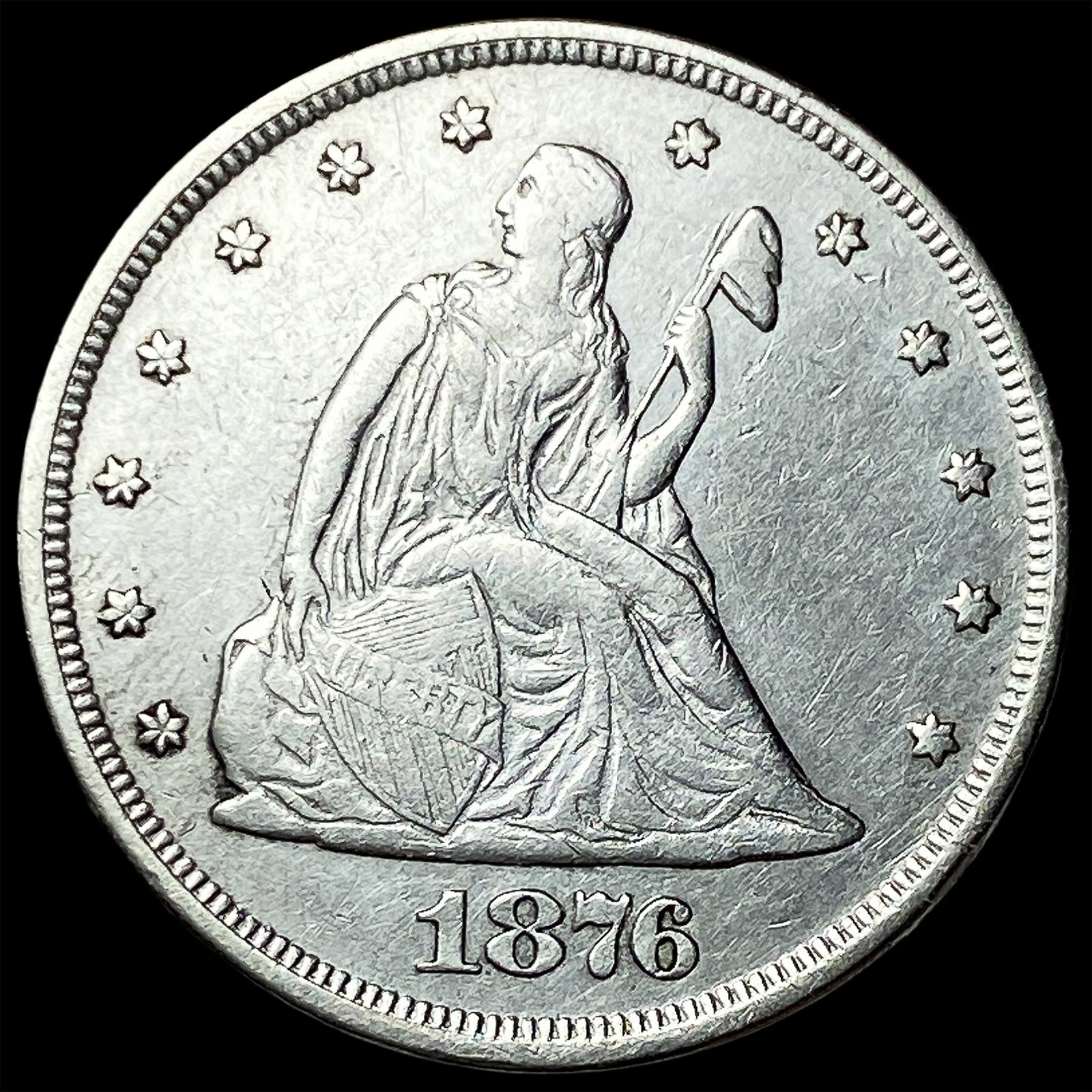 1876 Seated Liberty Twenty Cents NEARLY UNCIRCULATED (1 of 2)