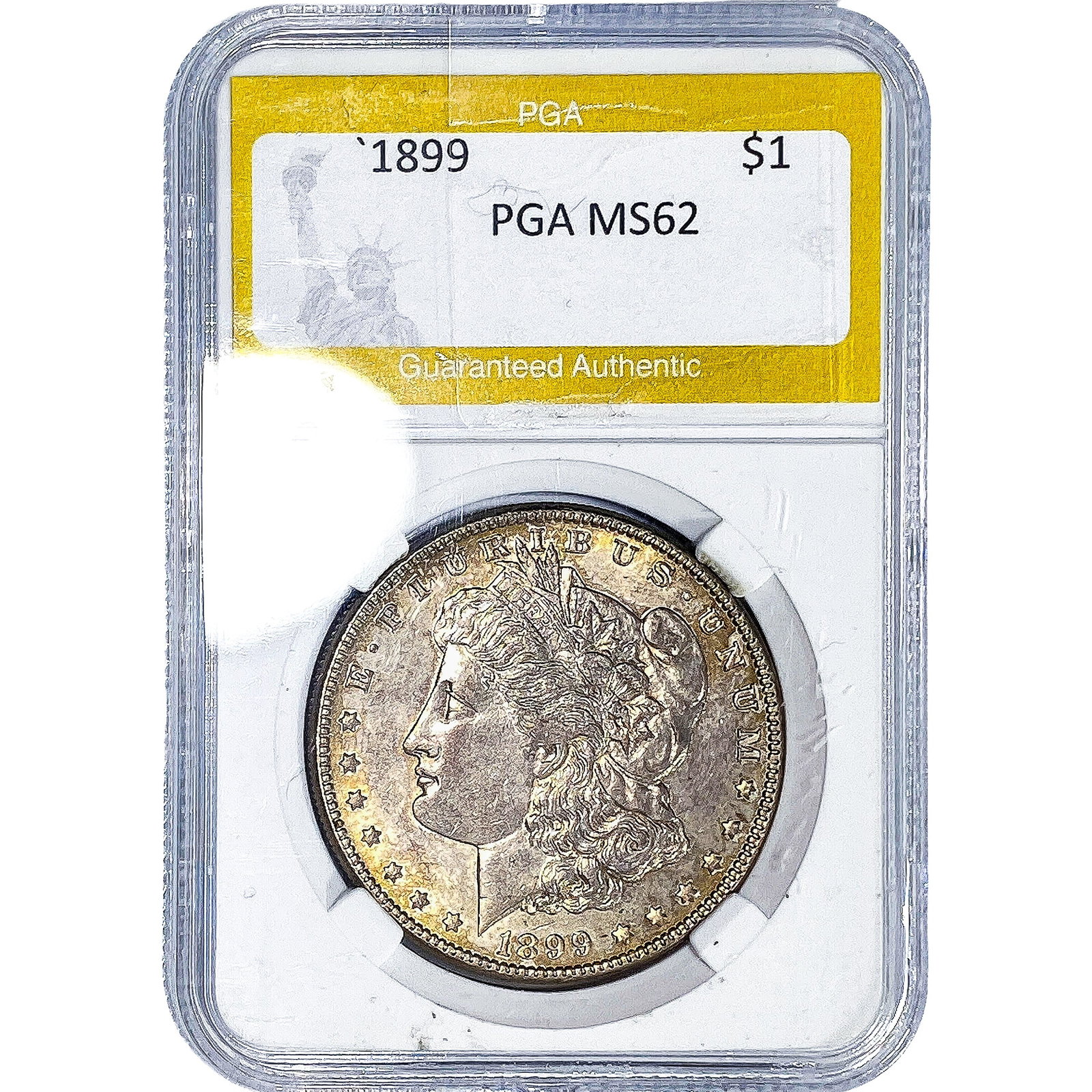 1899 Morgan Silver Dollar PGA MS62: 1899 Morgan Silver Dollar PGA MS62