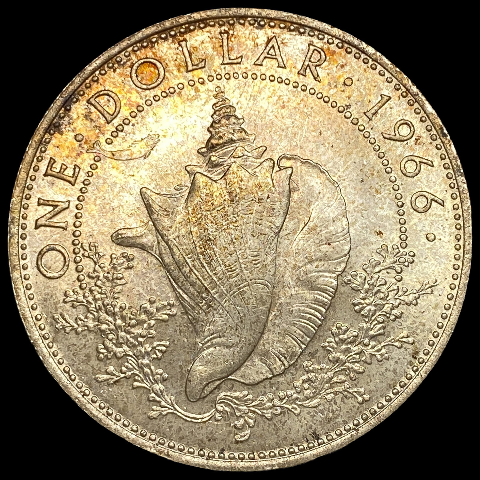 1966 Bahamas Silver Dollar - 2