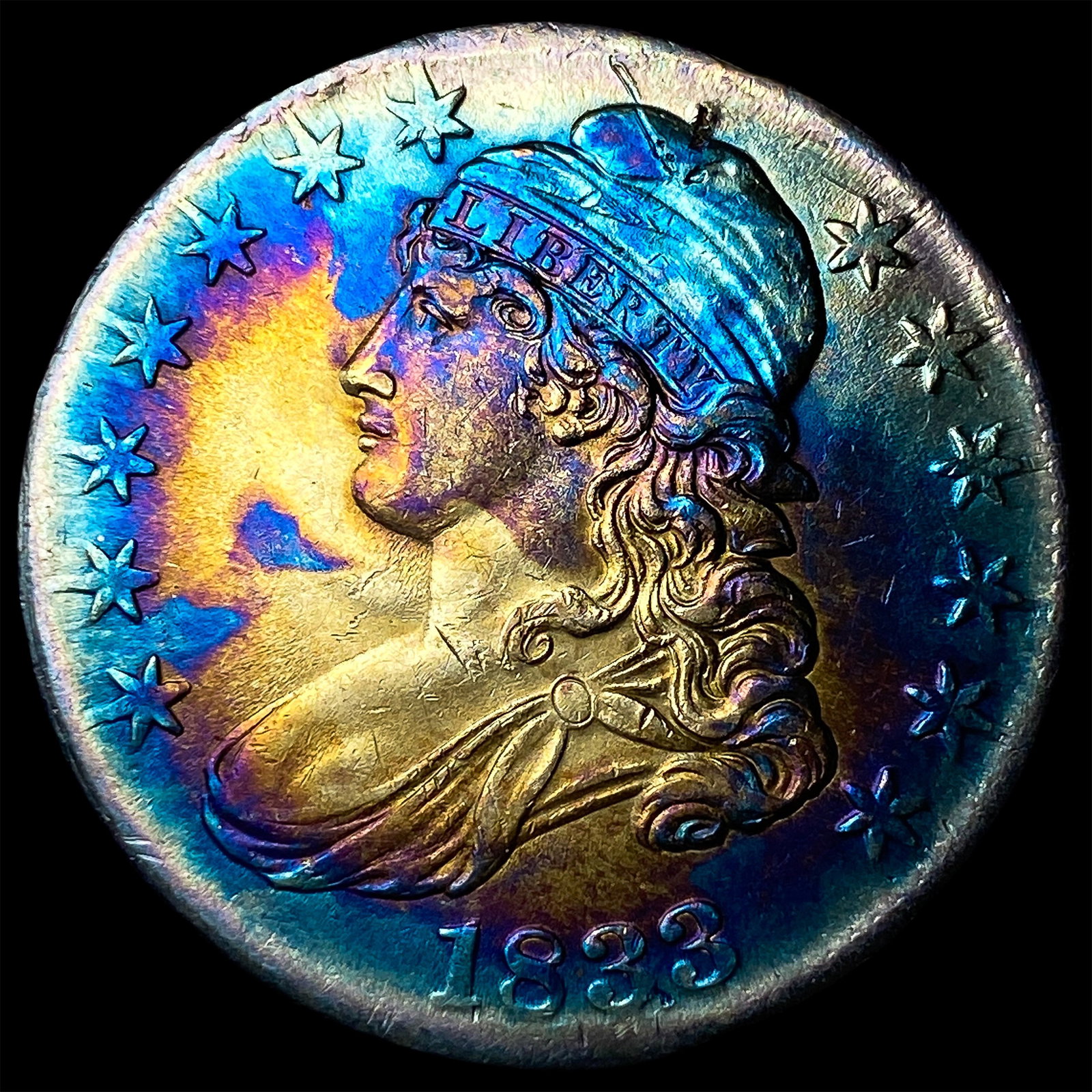 1833 Capped Bust Half Dollar CLOSELY UNCIRCULATED (1 of 2)