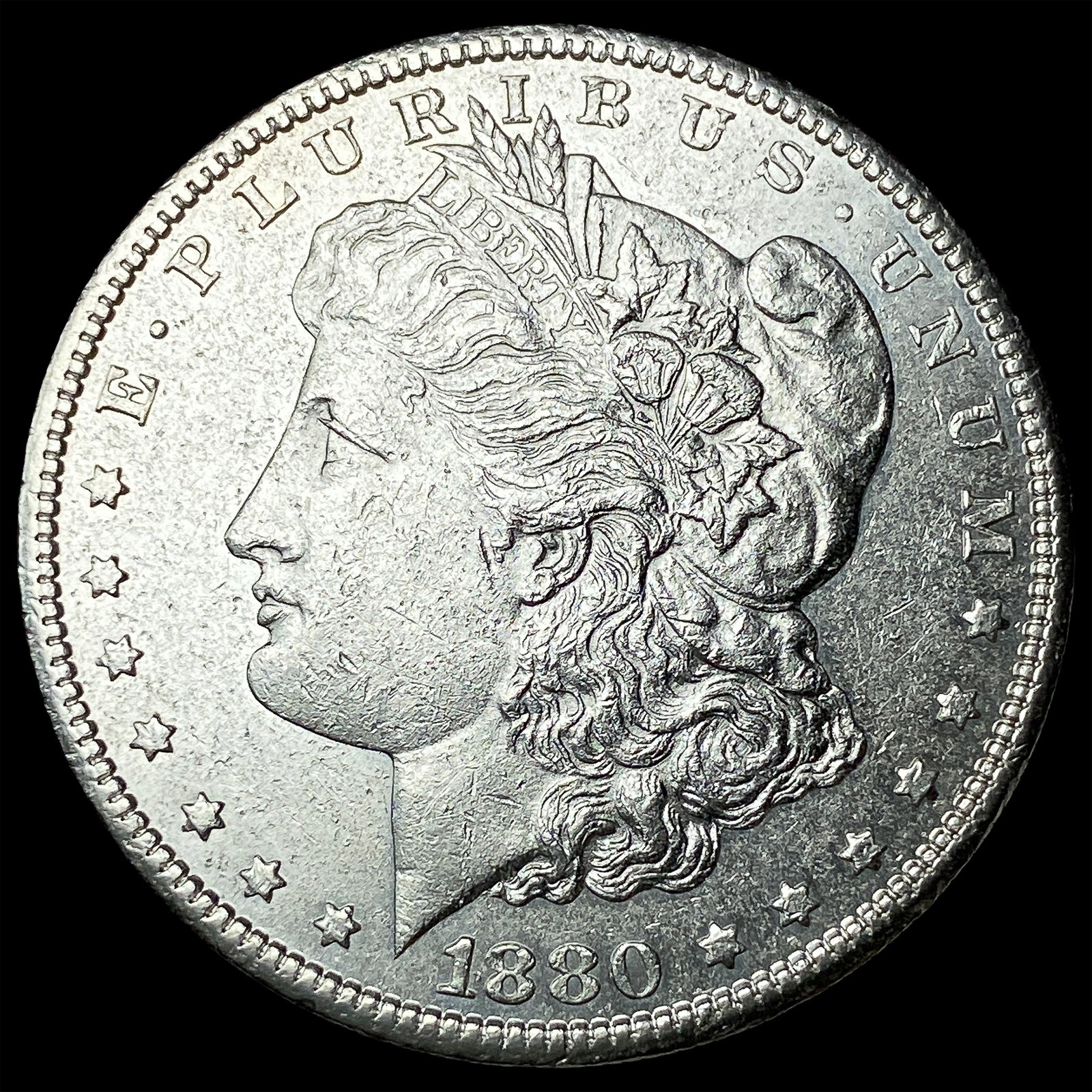 1880-S Silver Morgan Dollar CLOSELY UNCIRCULATED (1 of 2)