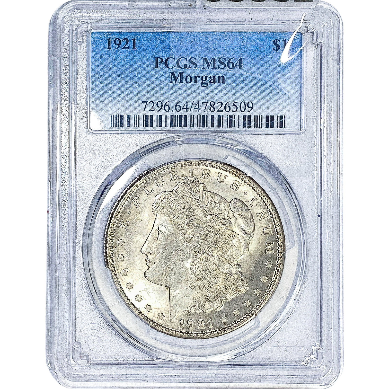 1921 Morgan Silver Dollar PCGS MS64: 1921 Morgan Silver Dollar PCGS MS64