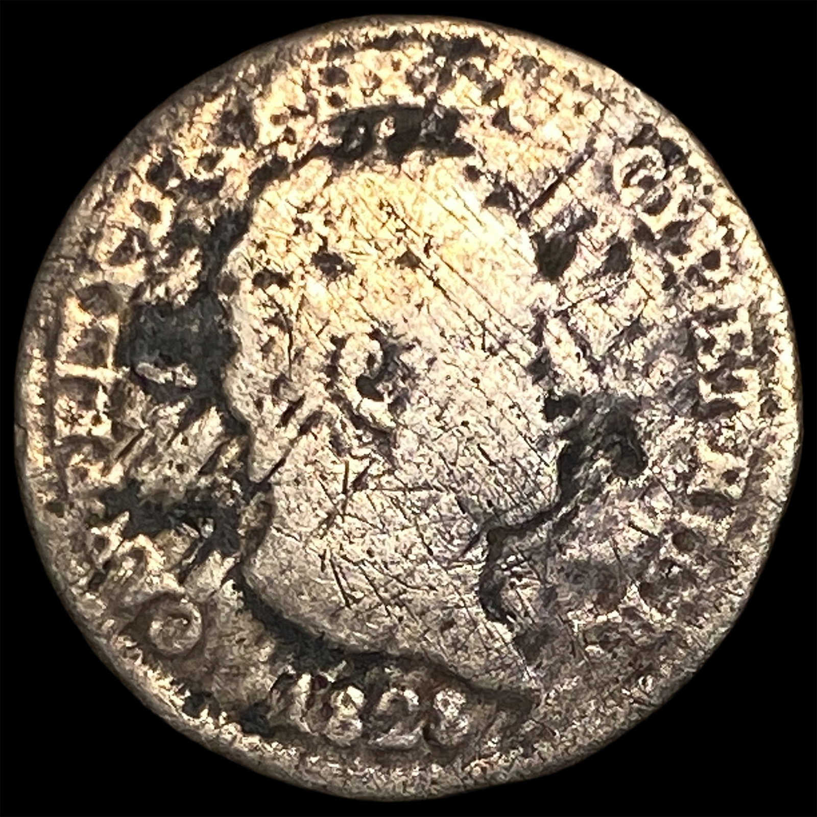 1828 Italy Piedmont-Sardinia Silver 50 Centesimi: 1828 Italy Piedmont-Sardinia Silver 50 Centesimi