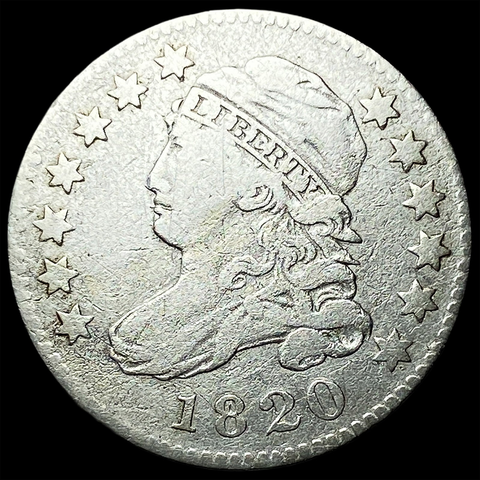 1820 Capped Bust Dime NEARLY UNCIRCULATED (1 of 2)