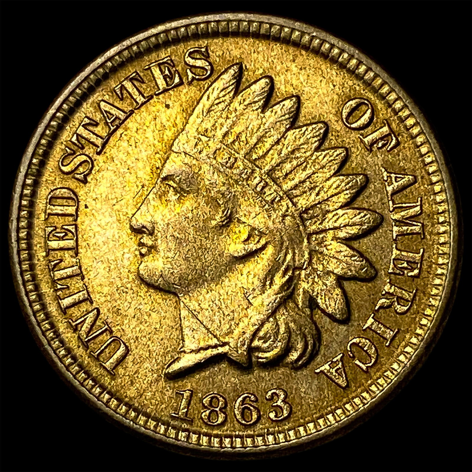 1863 Indian Head Cent UNCIRCULATED (1 of 2)