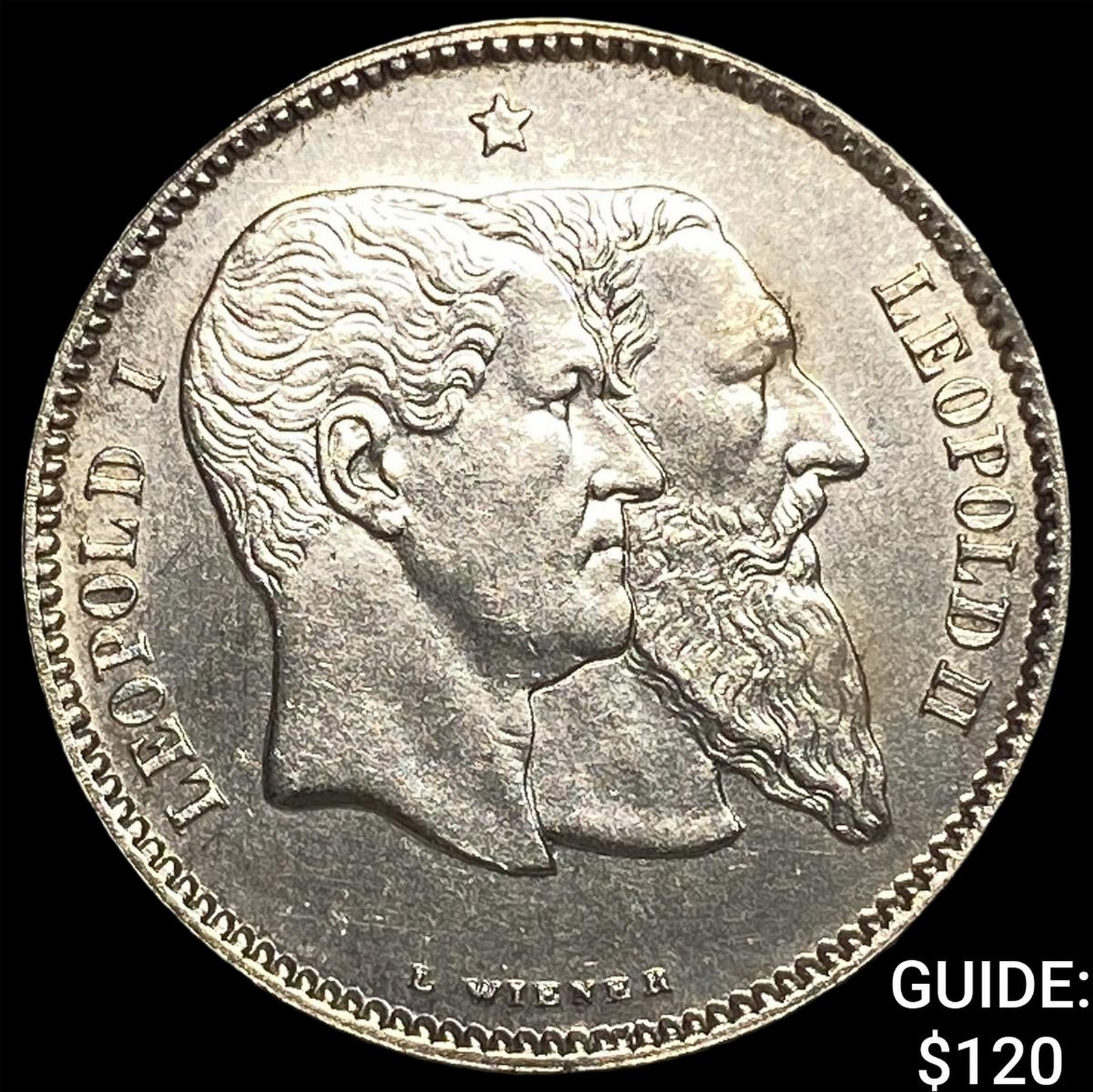 1880 Belgium Silver 1 Franc (1 of 2)
