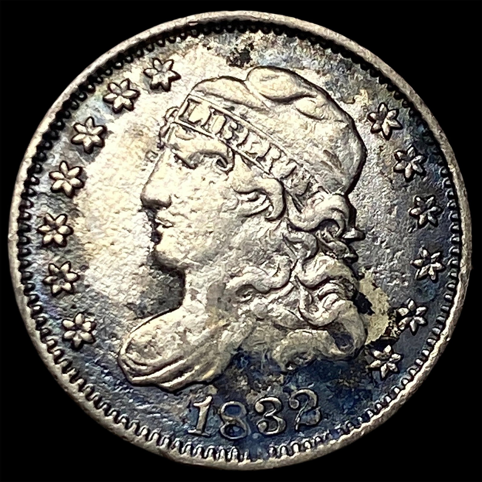 1832 Capped Bust Half Dime NEARLY UNCIRCULATED (1 of 2)