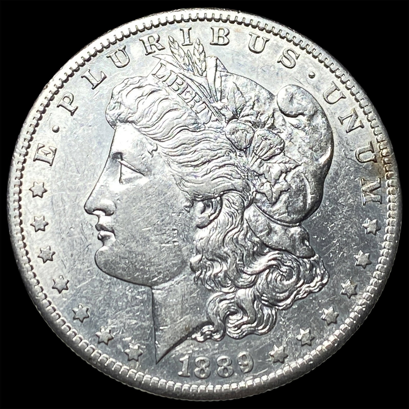 1889-S Silver Morgan Dollar CHOICE AU: 1889-S Silver Morgan Dollar CHOICE AU