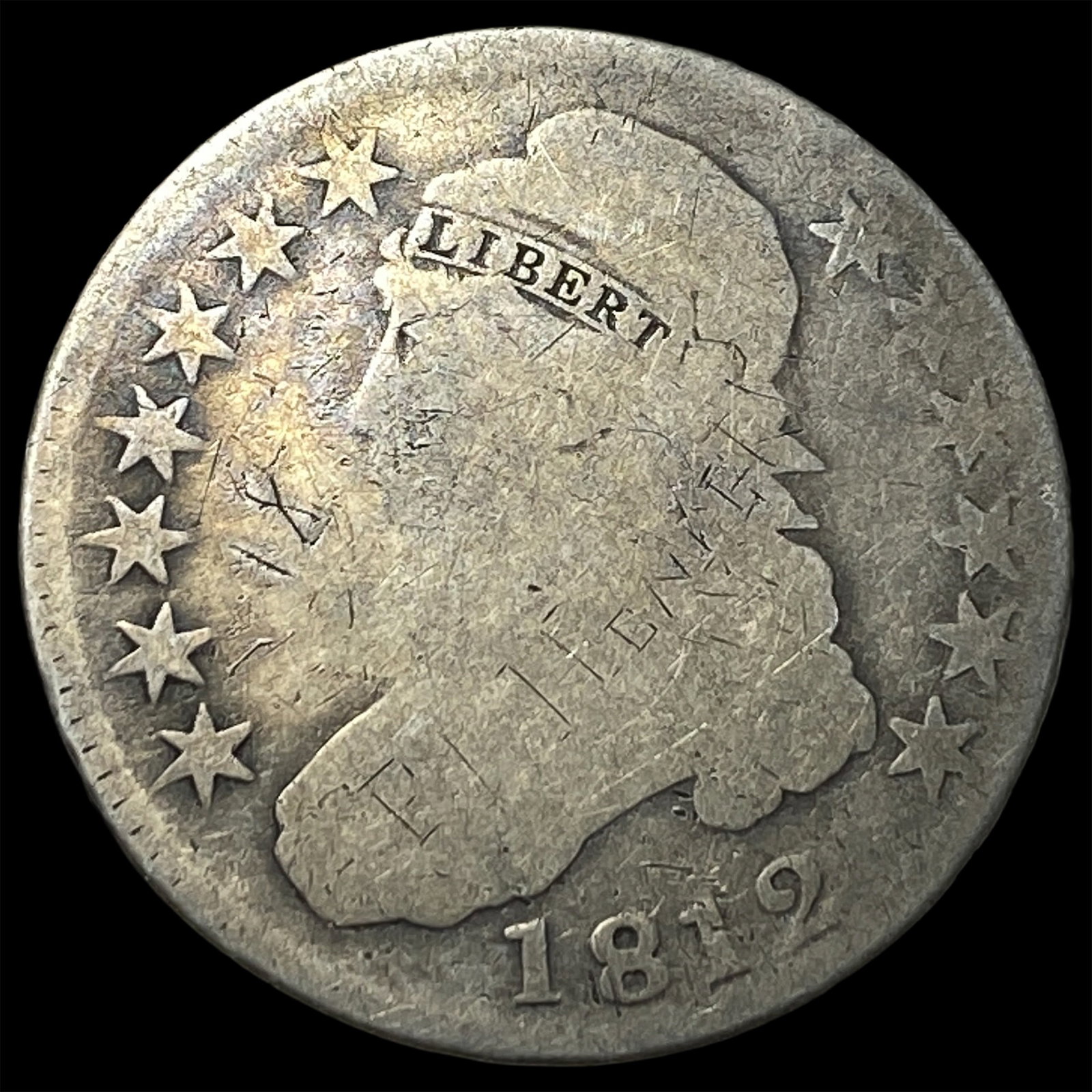 1812 Capped Bust Half Dollar NICELY CIRCULATED (1 of 2)