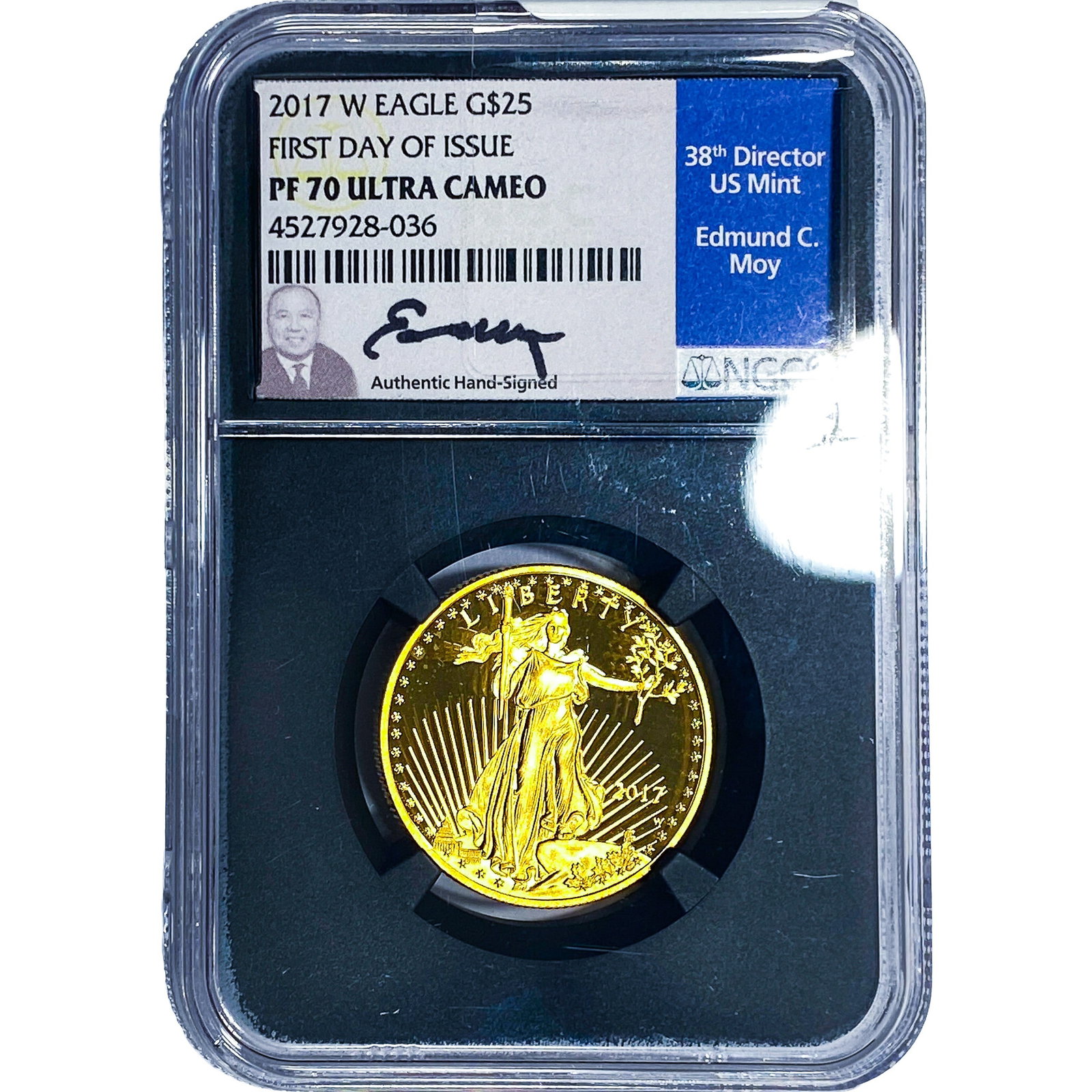 2017-W 1/2oz $25 Gold Eagle NGC PF70 UC (1 of 4)