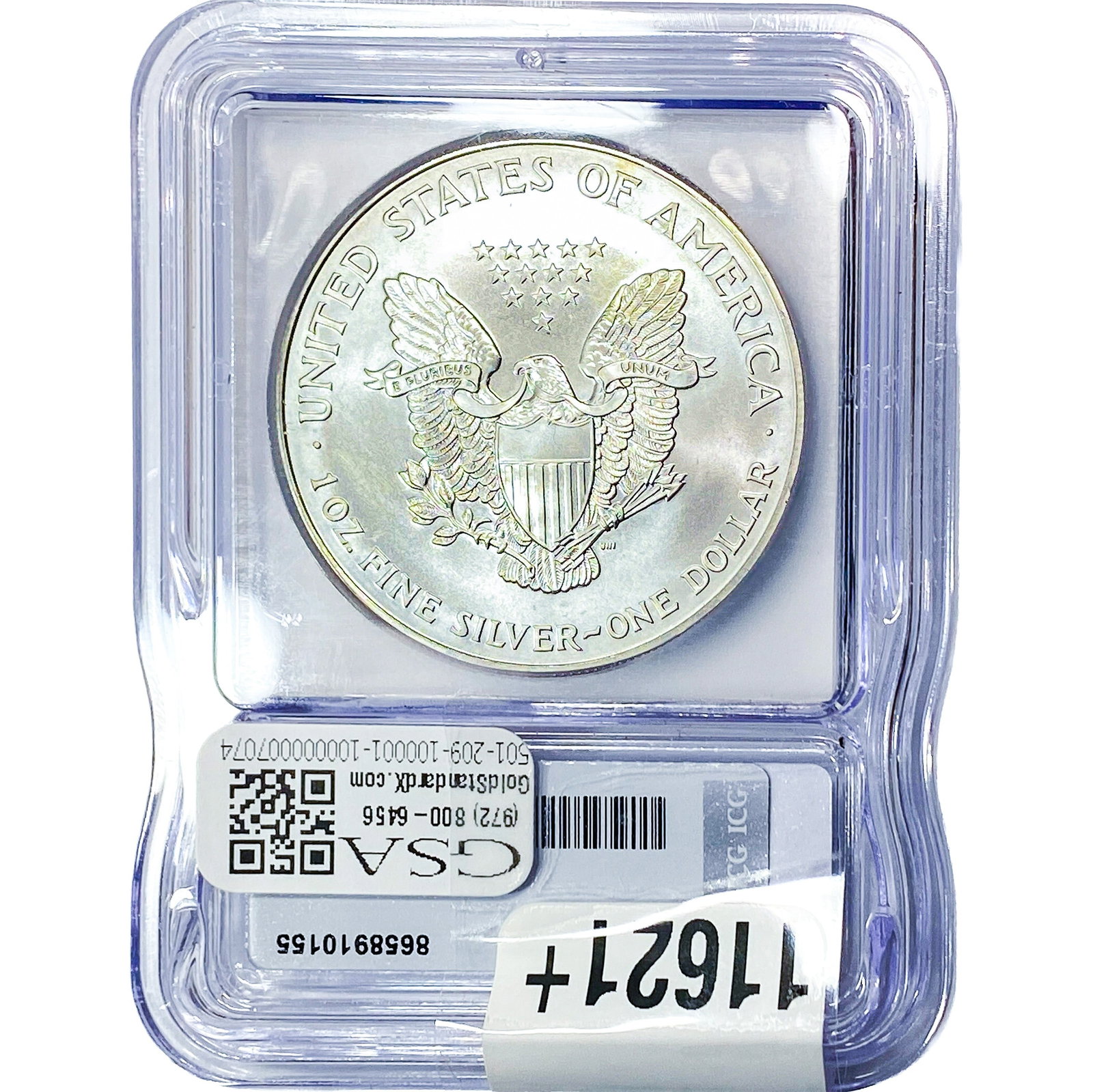 1999 Silver Eagle ICG MS70 - 2