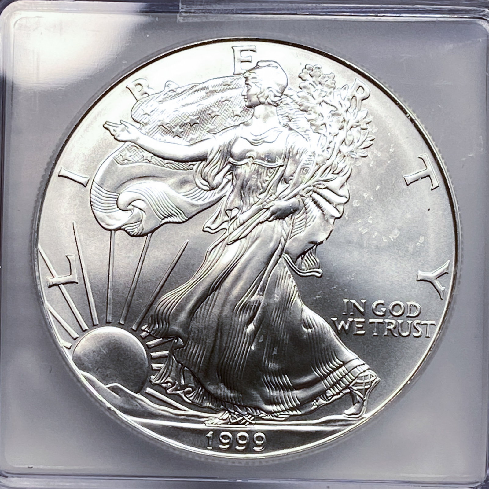 1999 Silver Eagle ICG MS70 - 3