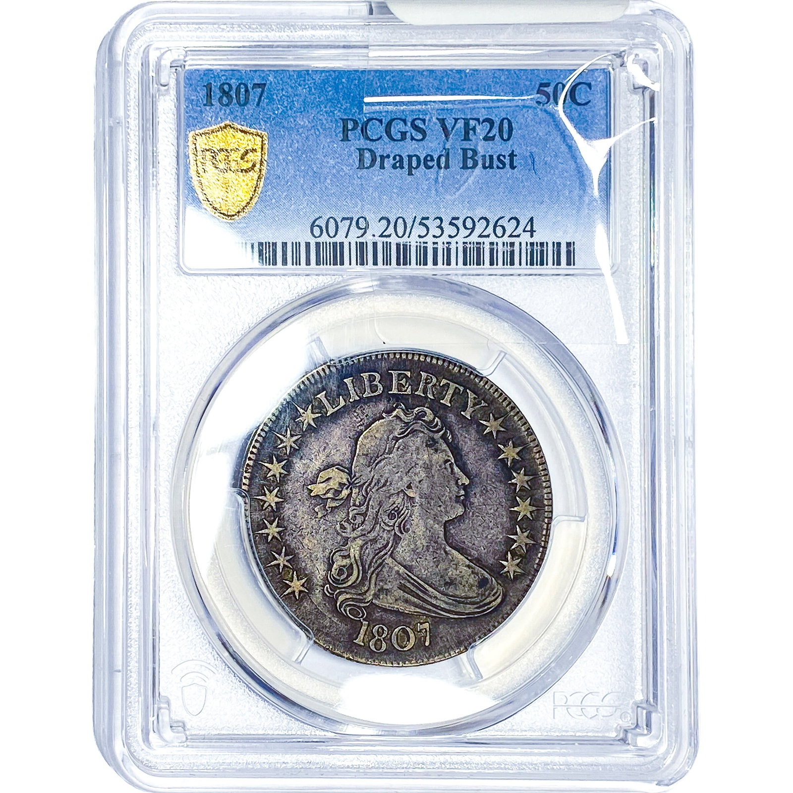 1807 Draped Bust Half Dollar PCGS VF20 (1 of 4)