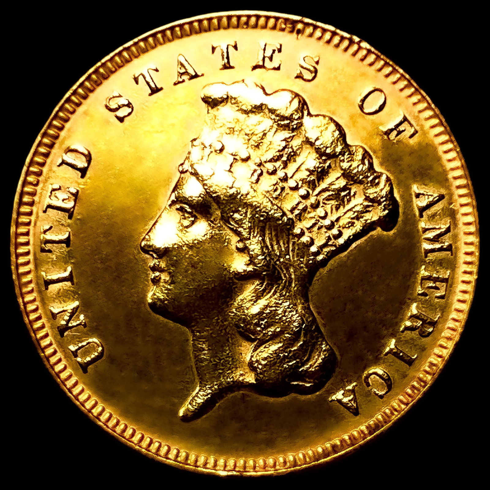 1878 $3 Gold Piece (1 of 2)