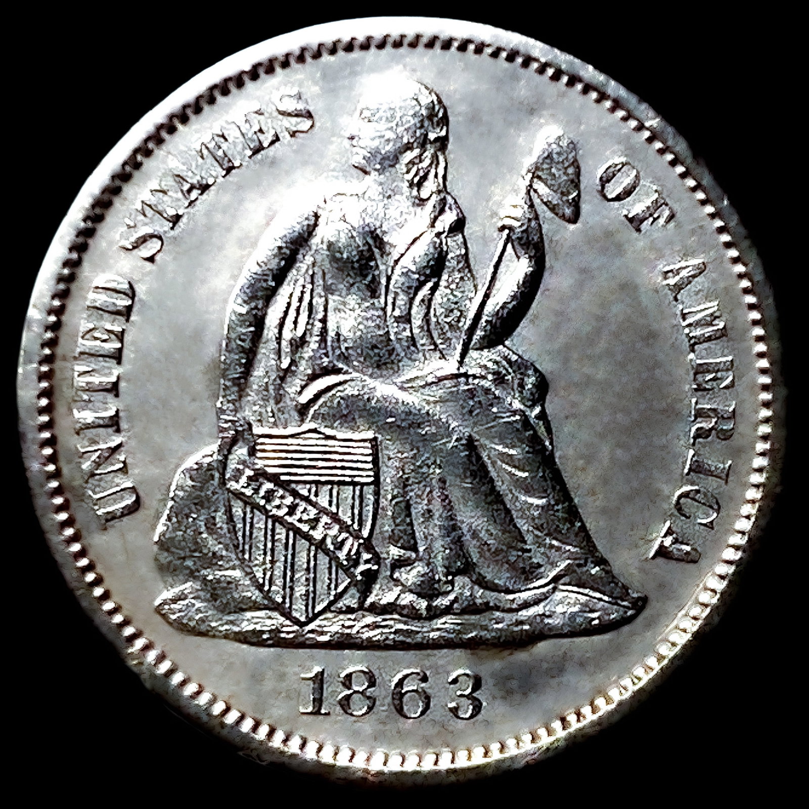 1863-S Seated Liberty Dime: 1863-S Seated Liberty Dime