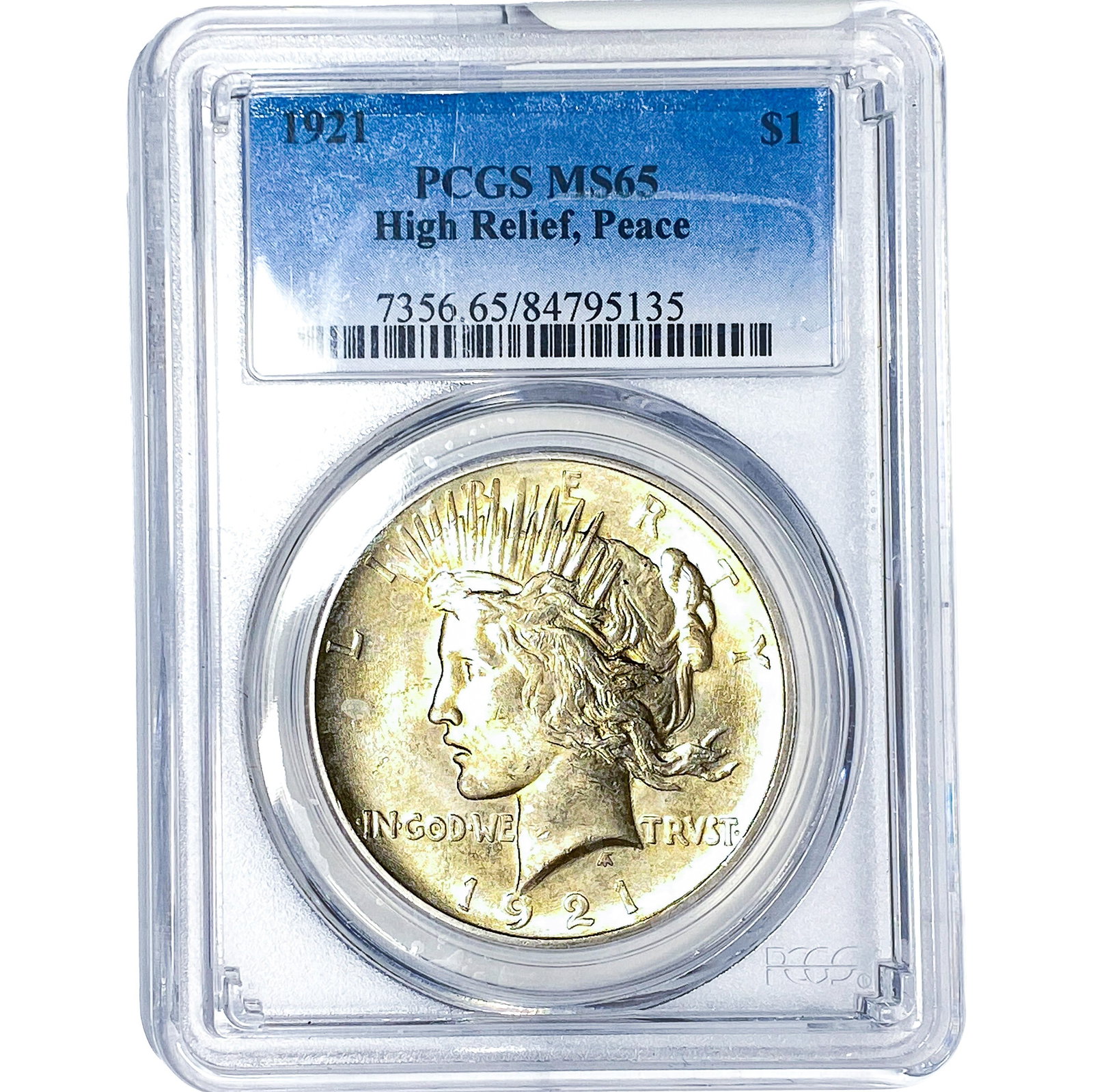 1921 Silver Peace Dollar PCGS MS65 High Relief (1 of 4)