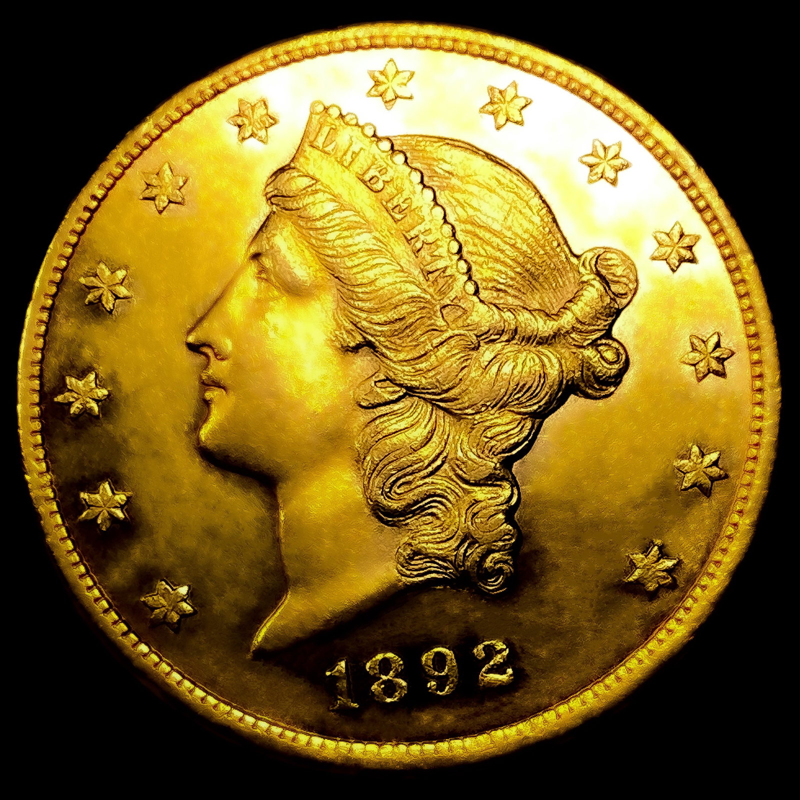 1892-CC $20 Gold Double Eagle: 1892-CC $20 Gold Double Eagle