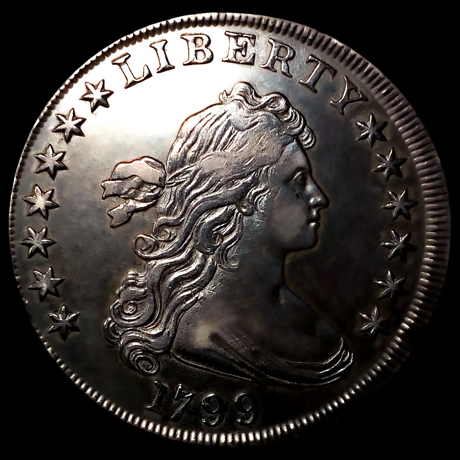 1799 BB-166 Draped Bust Dollar (1 of 2)