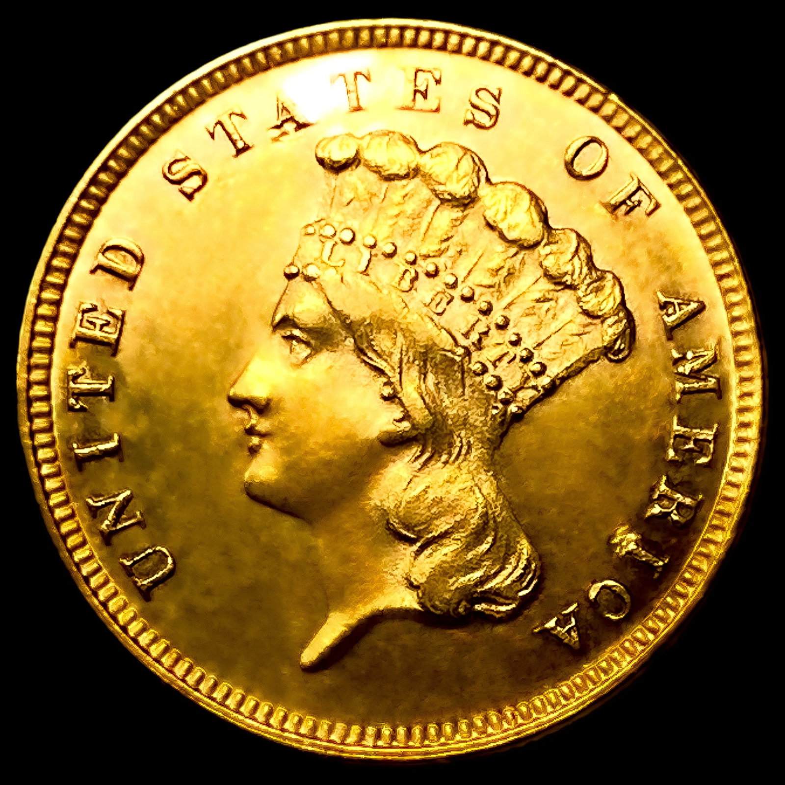 1882 $3 Gold Piece: 1882 $3 Gold Piece