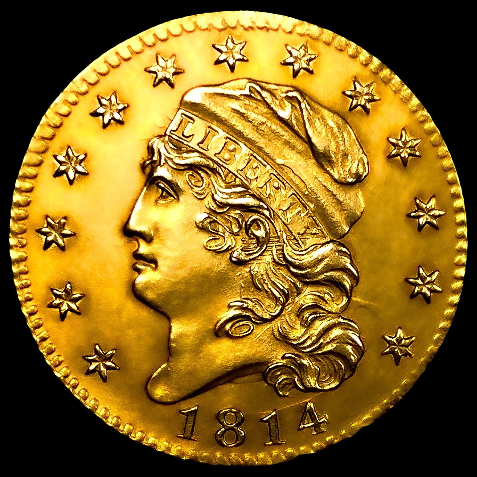 1814/3 BD-1 $5 Gold Half Eagle: 1814/3 BD-1 $5 Gold Half Eagle