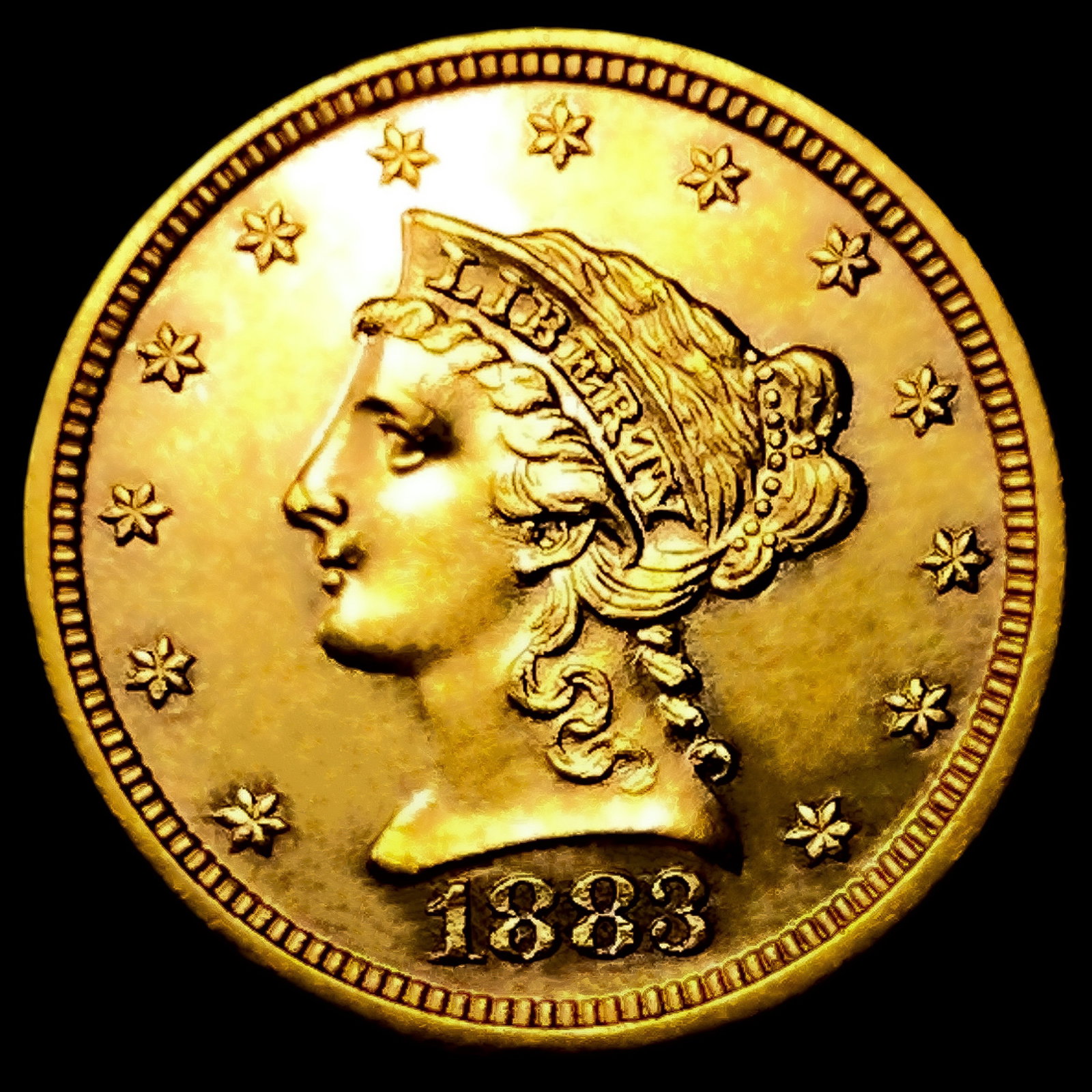 1883 $2.50 Gold Quarter Eagle: 1883 $2.50 Gold Quarter Eagle