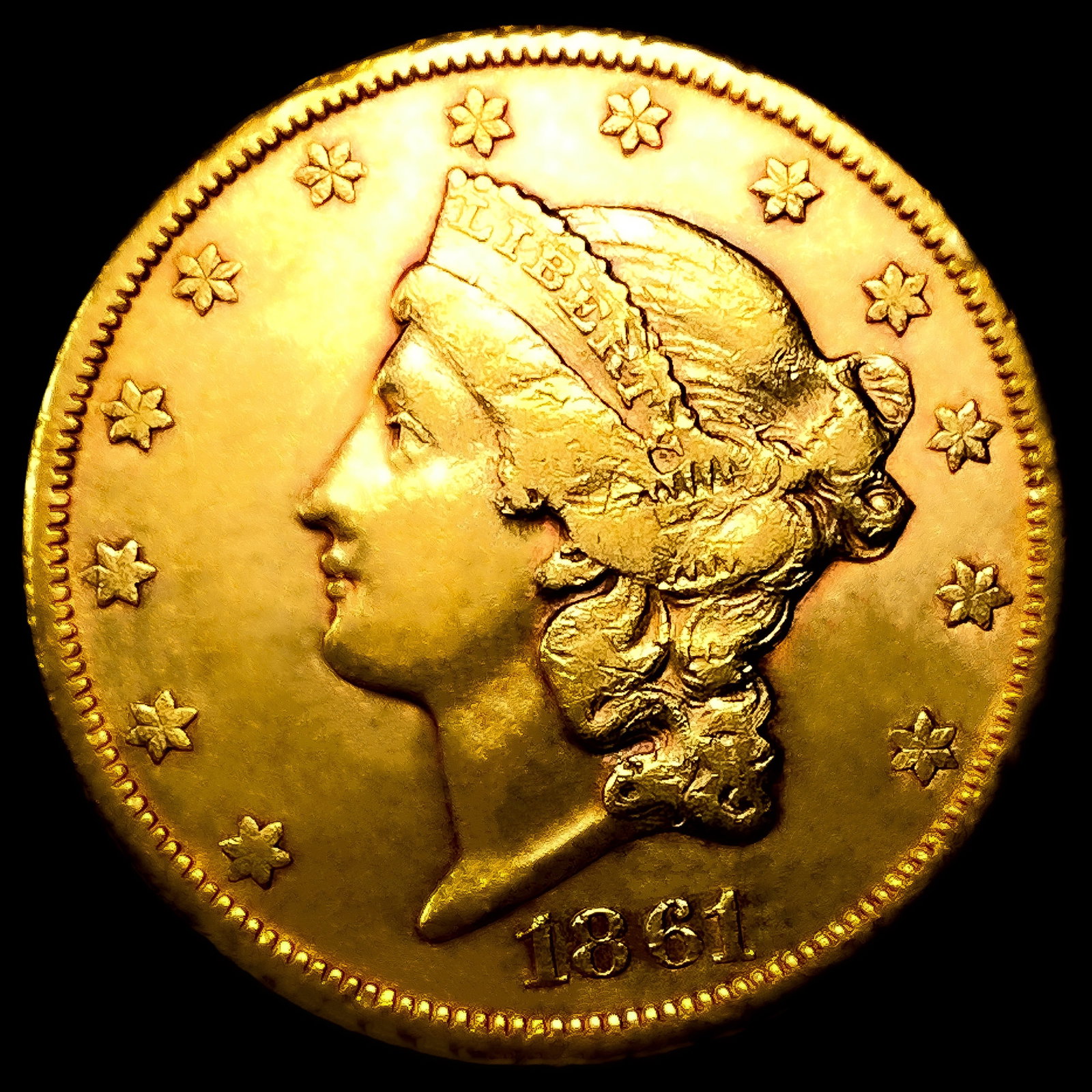 1861-S $20 Gold Double Eagle: 1861-S $20 Gold Double Eagle