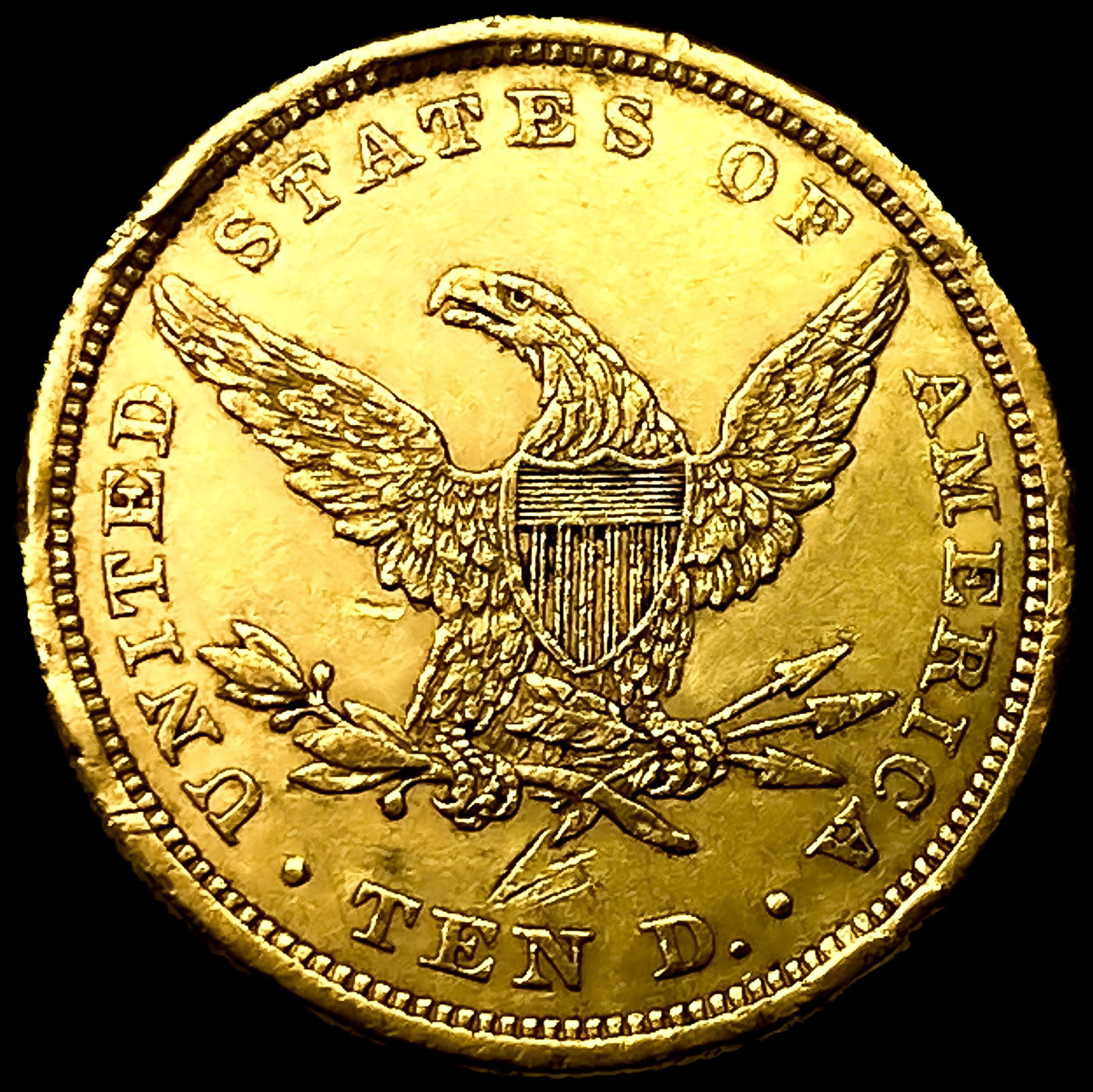 1840 $10 Gold Eagle HIGH GRADE - 2