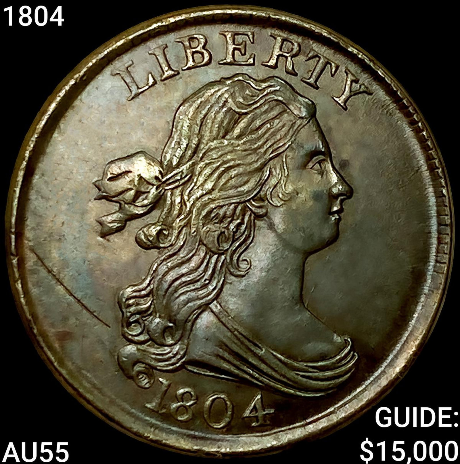 1804 Draped Bust Half Cent HIGH GRADE (1 of 2)