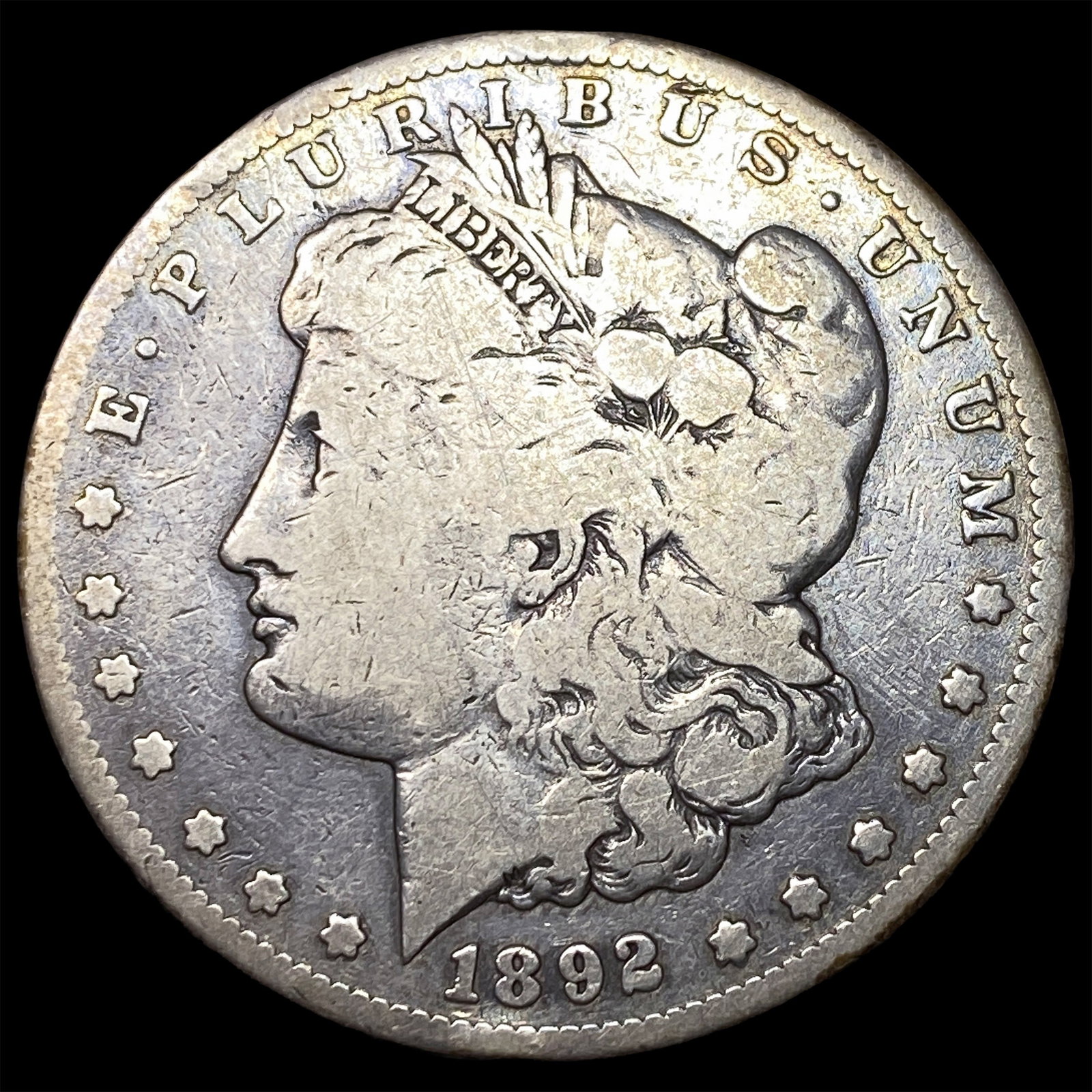 1892-CC Silver Morgan Dollar NICELY CIRCULATED: 1892-CC Silver Morgan Dollar NICELY CIRCULATED