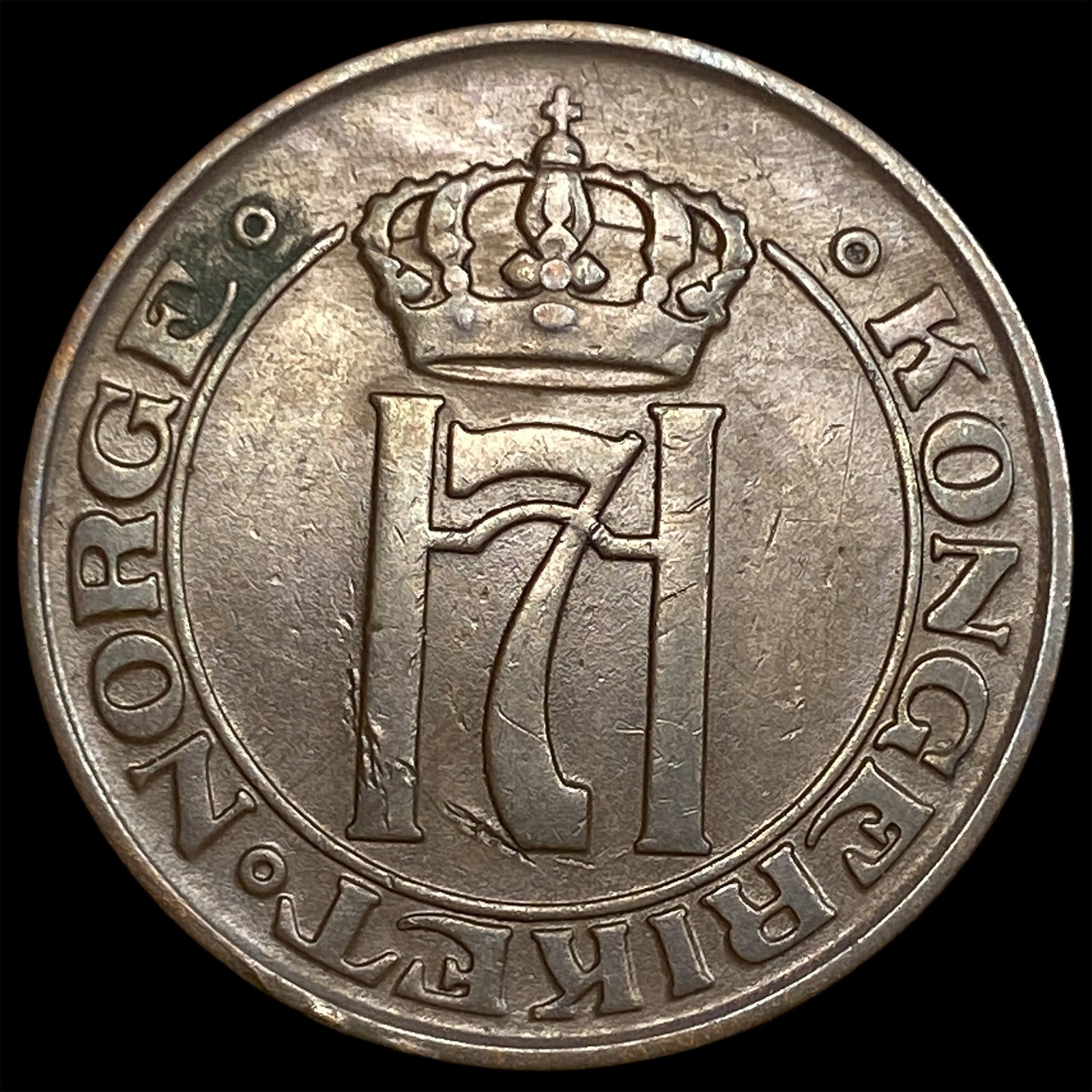 1912 Norway Bronze 5 Ore KM-368 (1 of 2)