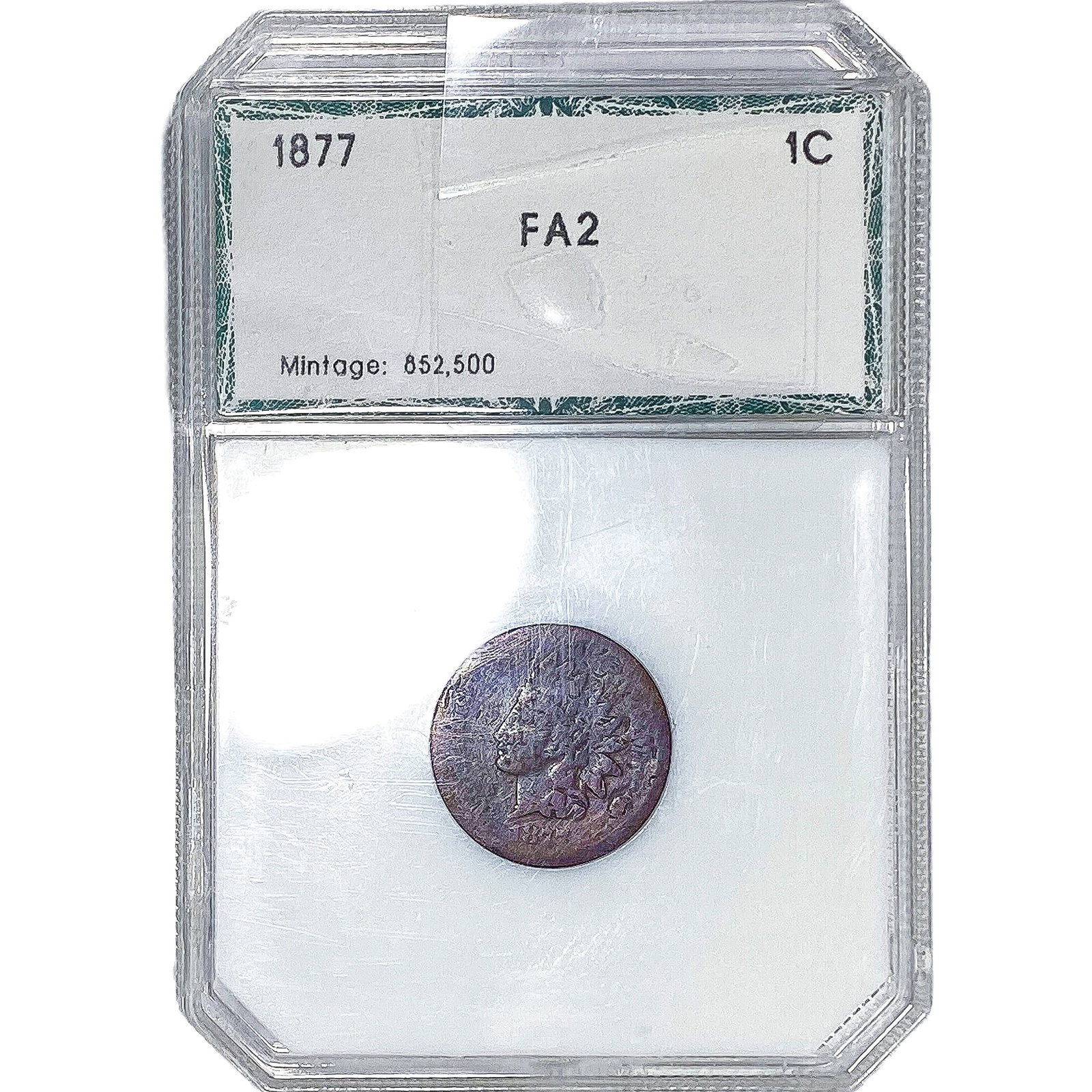 1877 Indian Head Cent PCI FA2: 1877 Indian Head Cent PCI FA2