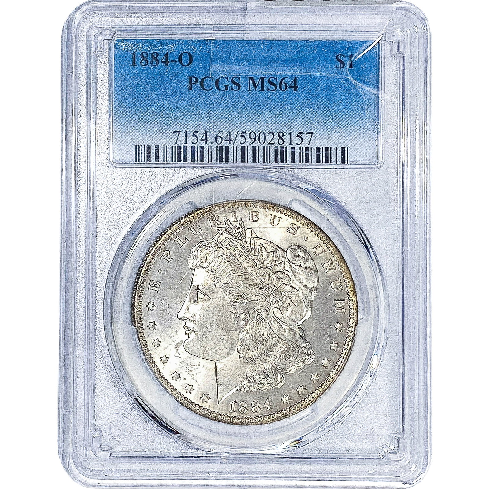 1884-O Morgan Silver Dollar PCGS MS64: 1884-O Morgan Silver Dollar PCGS MS64