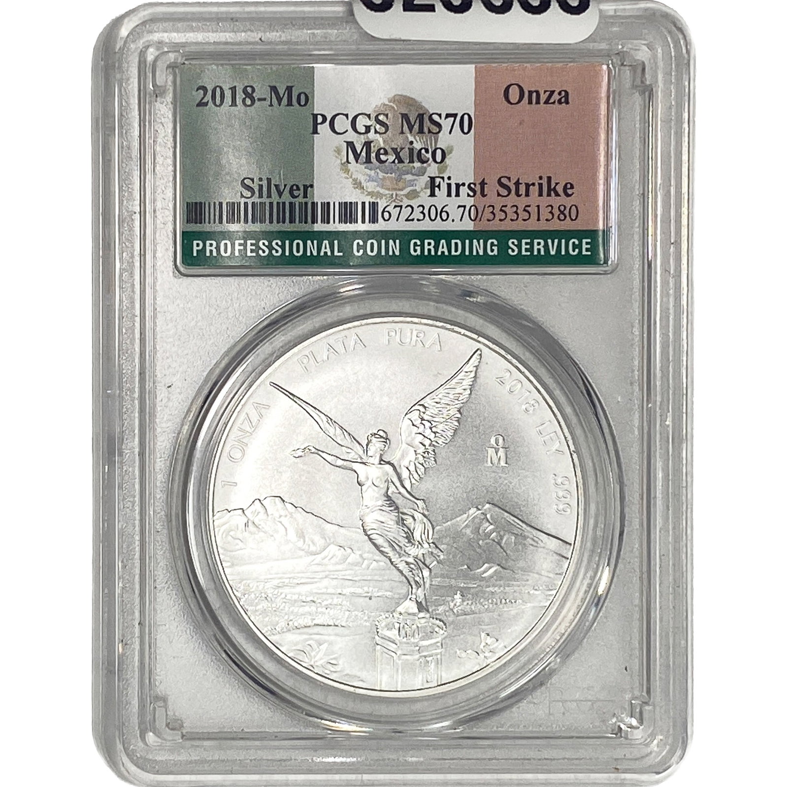 2018-Mo Silver Mexico Onza PCGS MS70 (1 of 2)