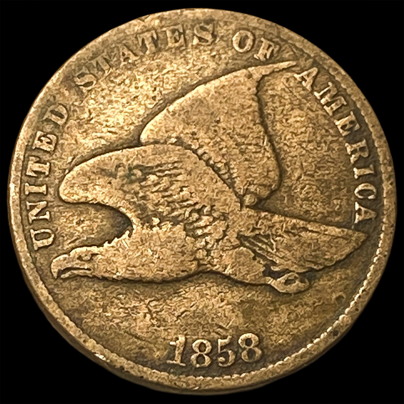 1858 Flying Eagle Cent LIGHTLY CIRCULATED: 1858 Flying Eagle Cent LIGHTLY CIRCULATED