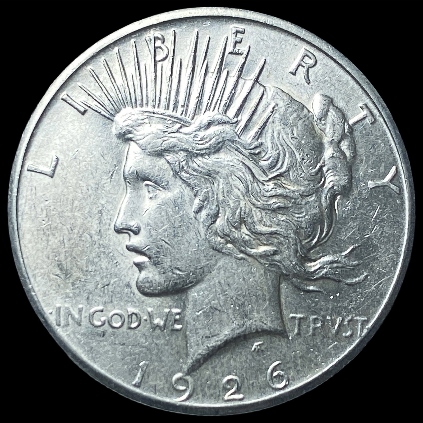 1926-S Peace Silver Dollar CHOICE AU: 1926-S Peace Silver Dollar CHOICE AU
