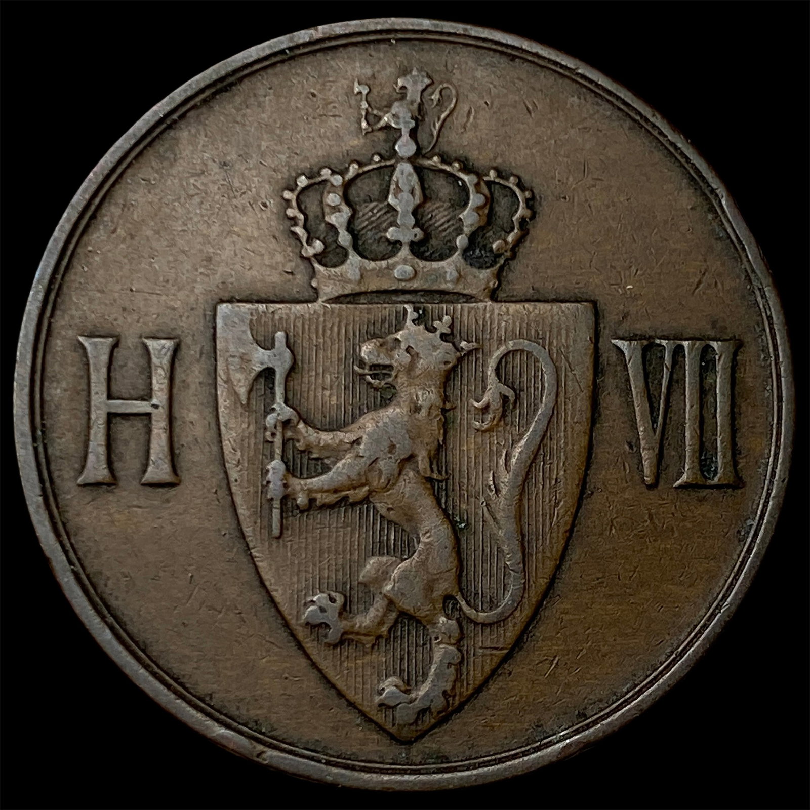 1907 Norway Copper 5 Ore (1 of 2)