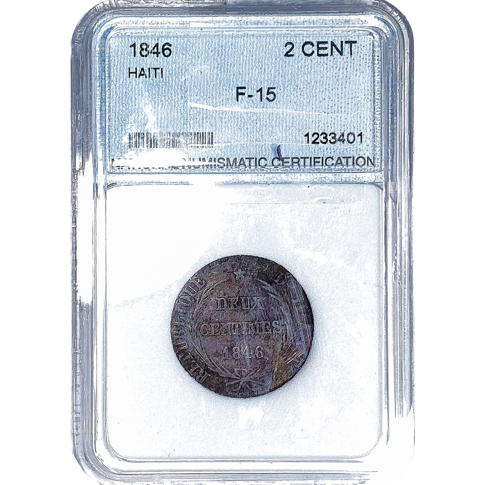 1846 2C Haiti NNC F15: 1846 2C Haiti NNC F15