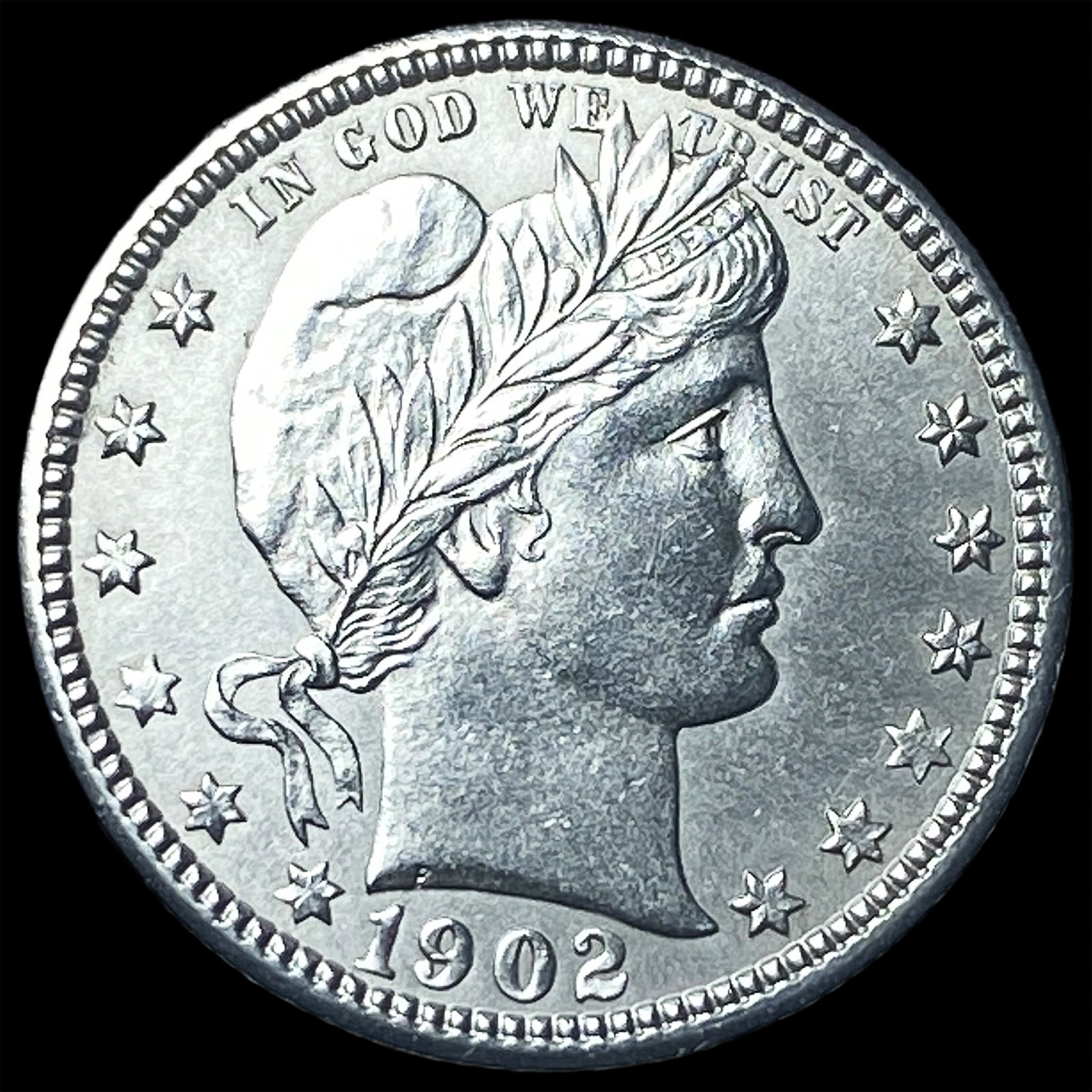 1902 Silver Barber Quarter Dollar UNCIRCULATED (1 of 2)
