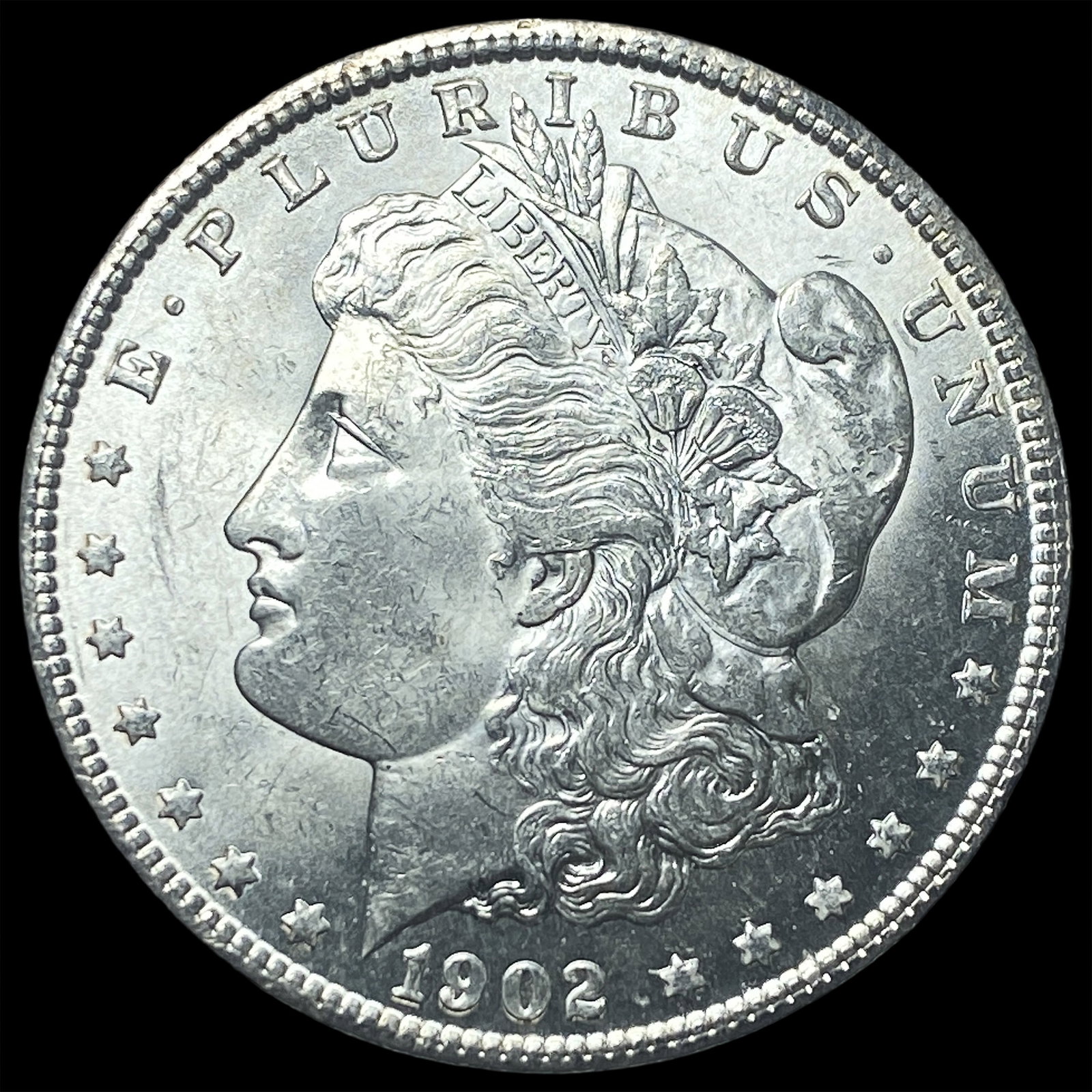 1902-O Silver Morgan Dollar GEM BU: 1902-O Silver Morgan Dollar GEM BU
