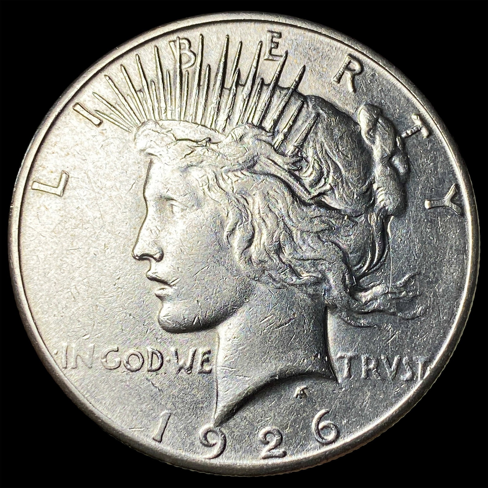1926-S Silver Peace Dollar CHOICE AU: 1926-S Silver Peace Dollar CHOICE AU