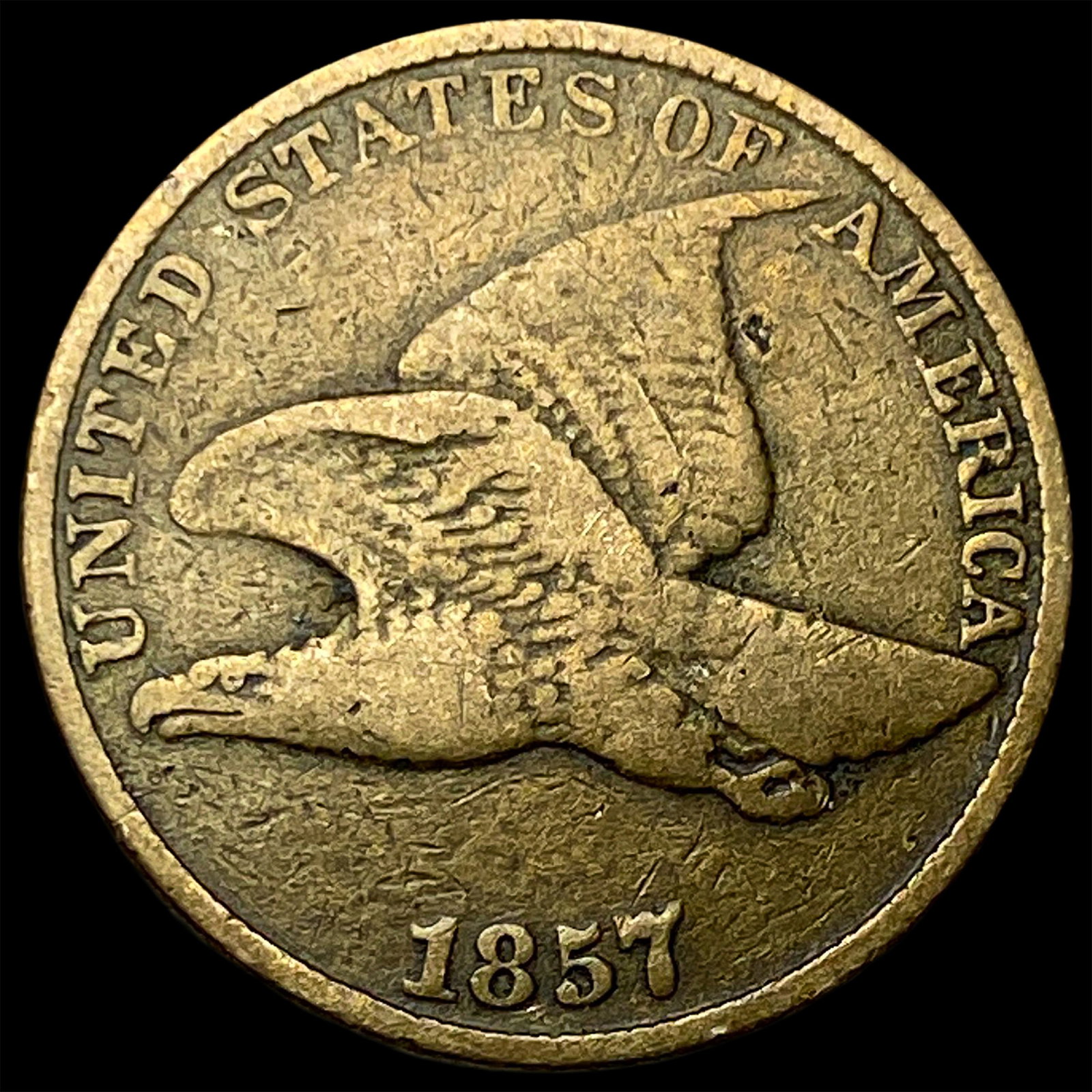 1857 Flying Eagle Cent LIGHTLY CIRCULATED: 1857 Flying Eagle Cent LIGHTLY CIRCULATED