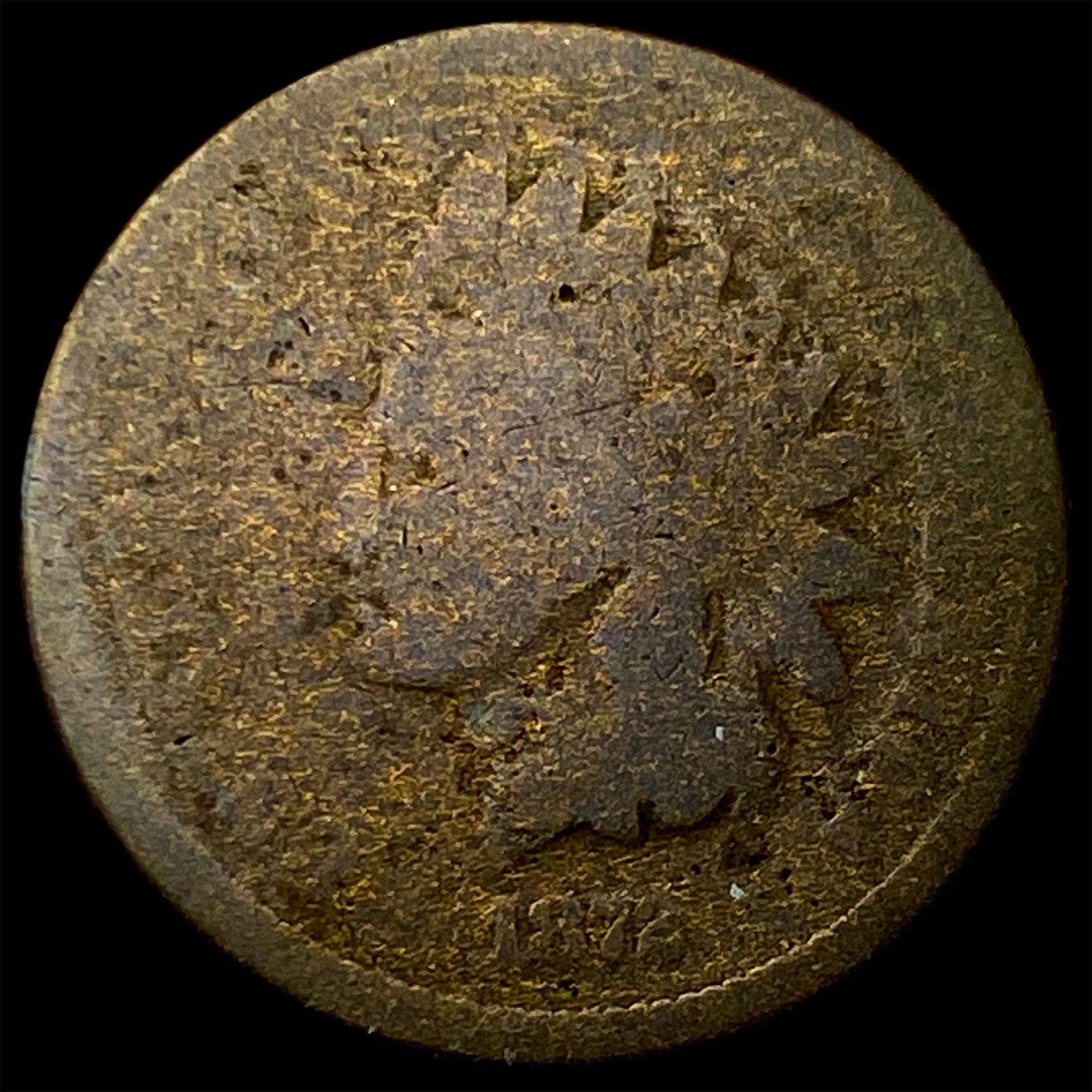 1872 Indian Head Cent NICELY CIRCULATED: 1872 Indian Head Cent NICELY CIRCULATED
