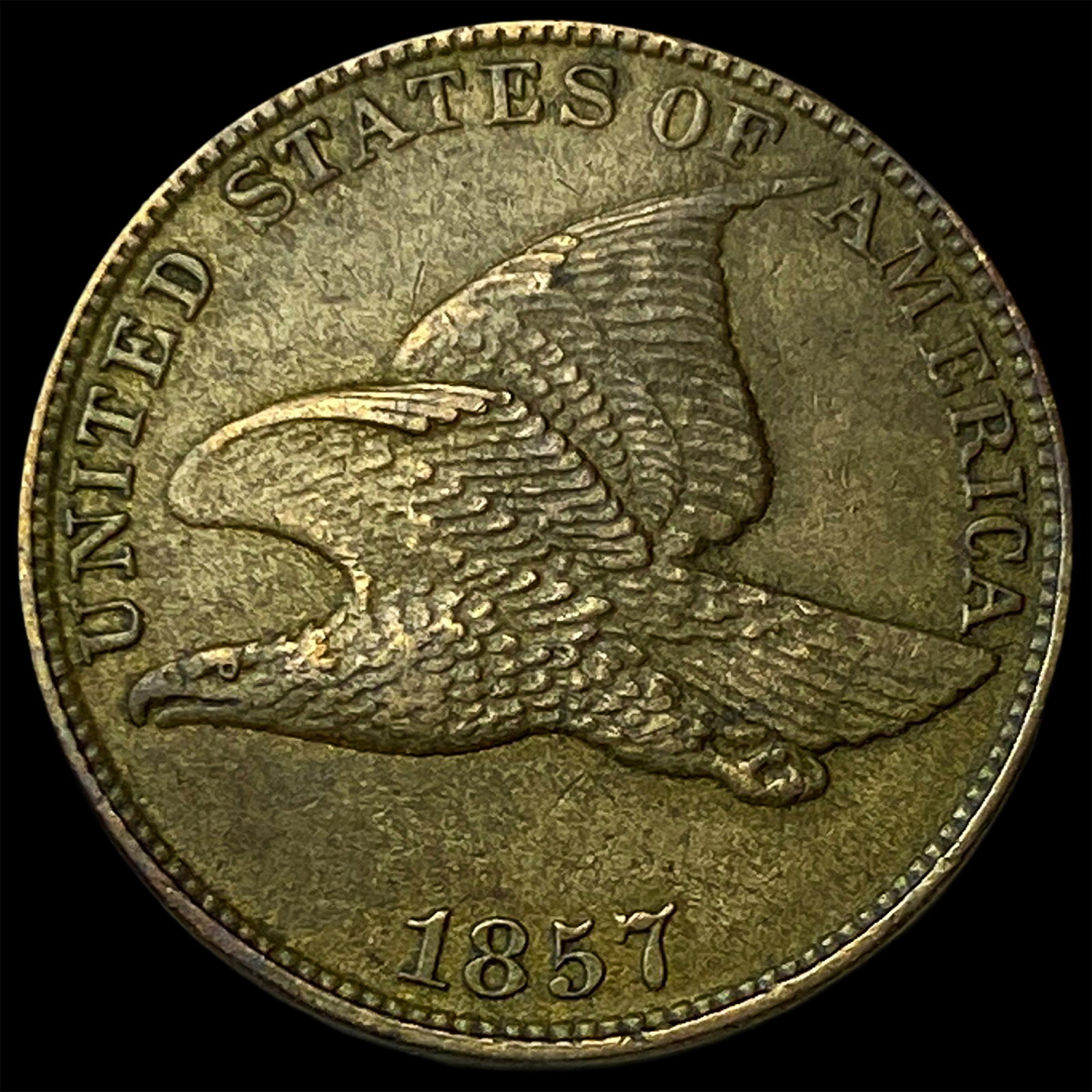 1857 Flying Eagle Cent CLOSELY UNCIRCULATED: 1857 Flying Eagle Cent CLOSELY UNCIRCULATED