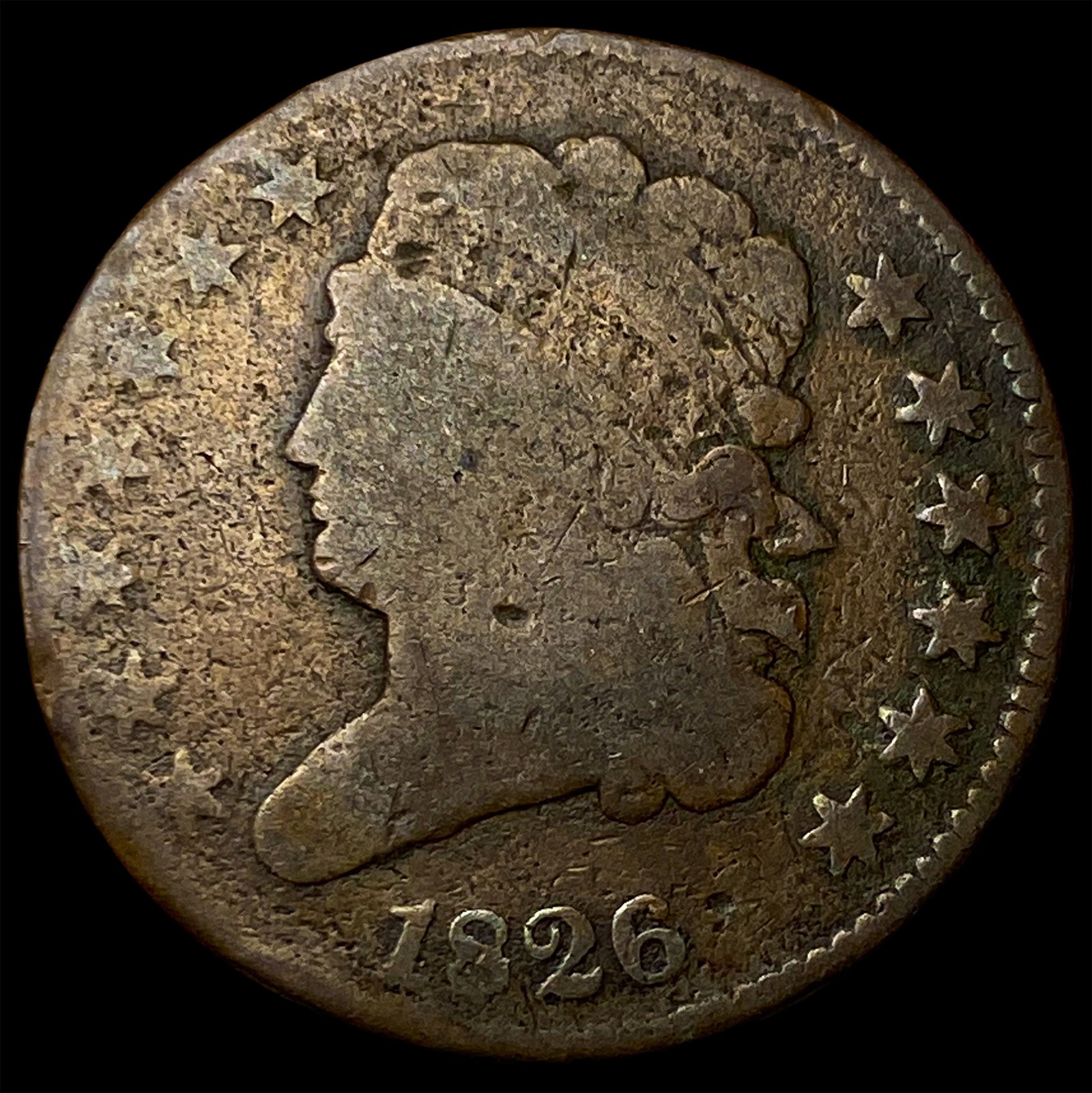 1826 Classic Head Half Cent LIGHTLY CIRCULATED: 1826 Classic Head Half Cent LIGHTLY CIRCULATED