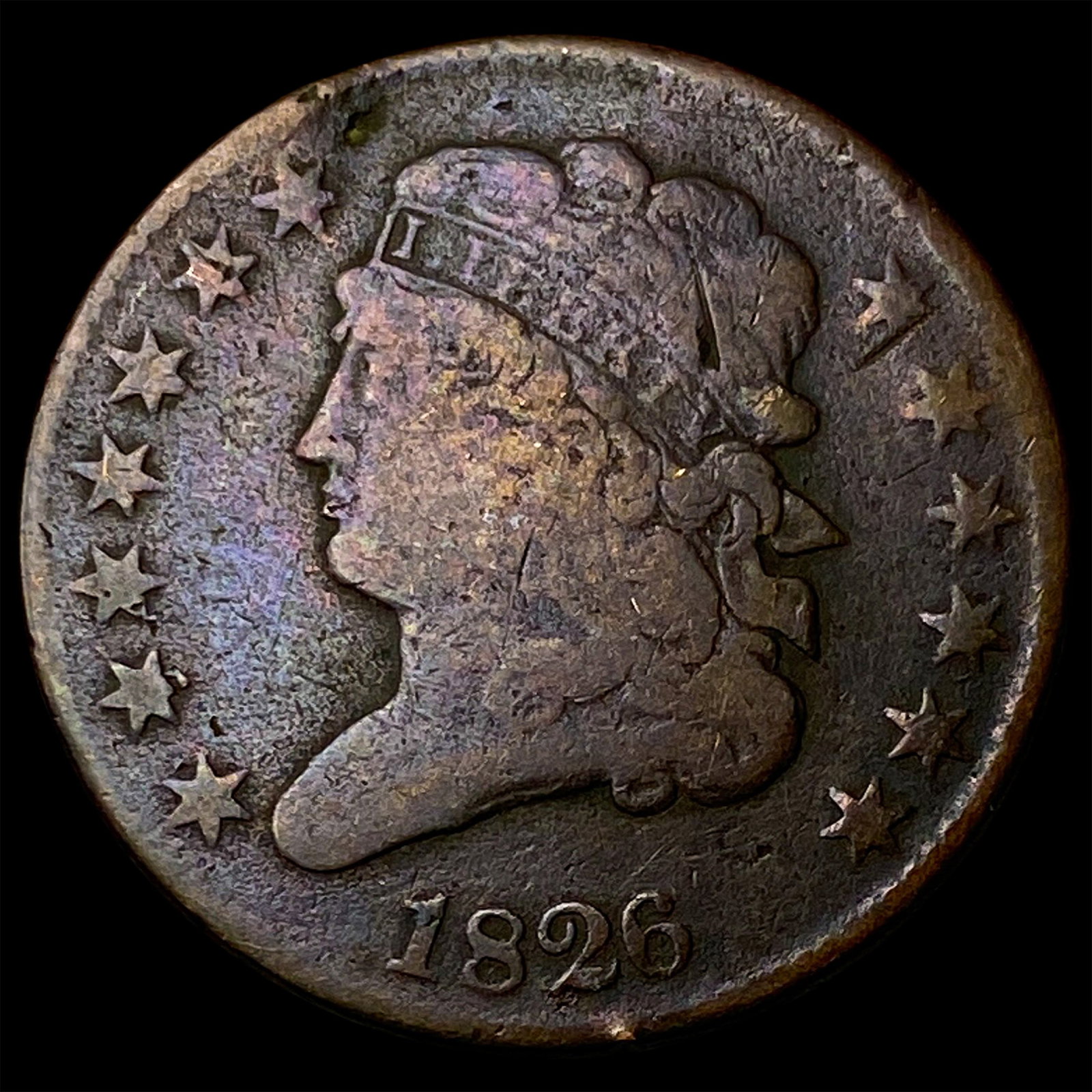 1826 Classic Head Half Cent LIGHTLY CIRCULATED: 1826 Classic Head Half Cent LIGHTLY CIRCULATED