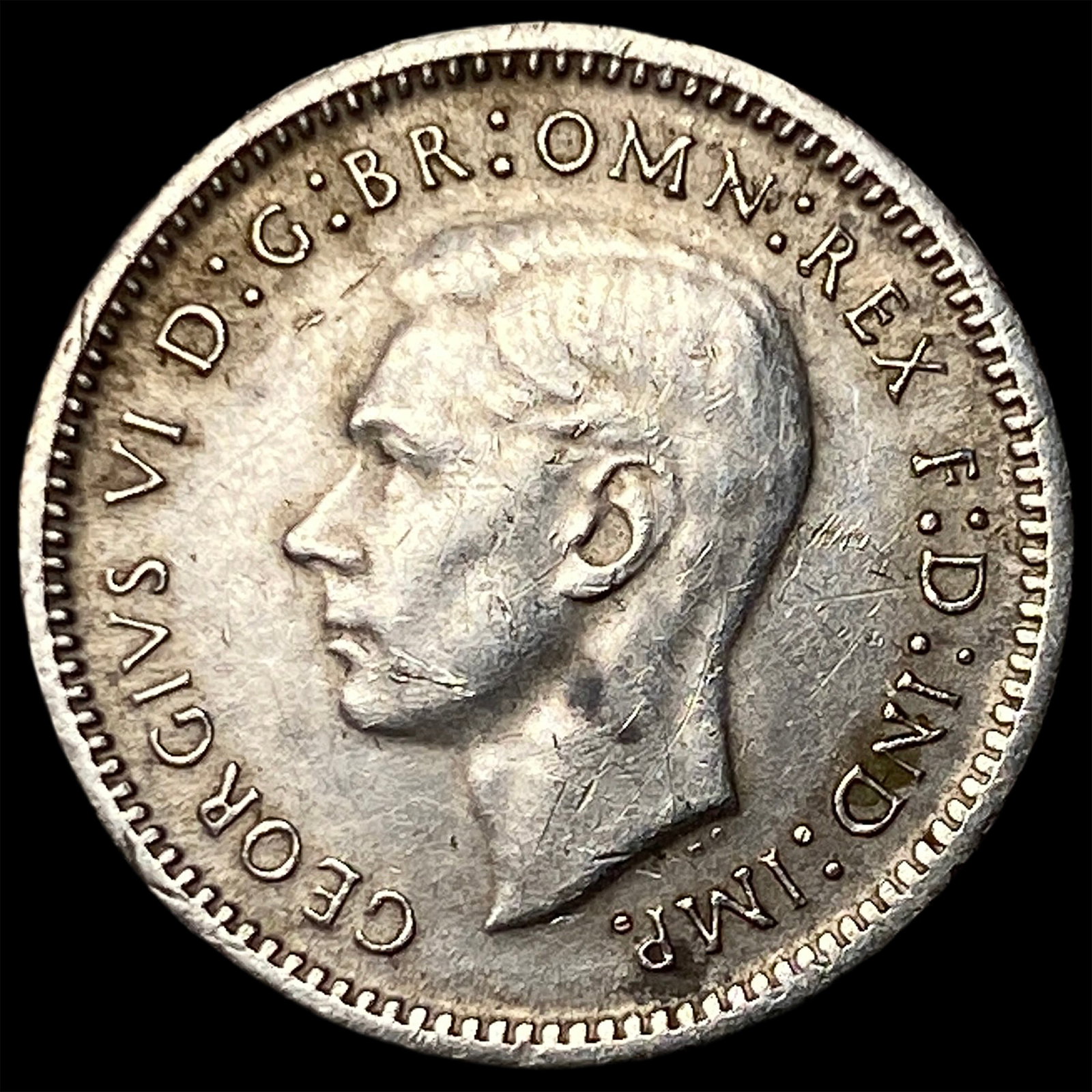 1943 Austrailia Silver 3 Pence (1 of 2)